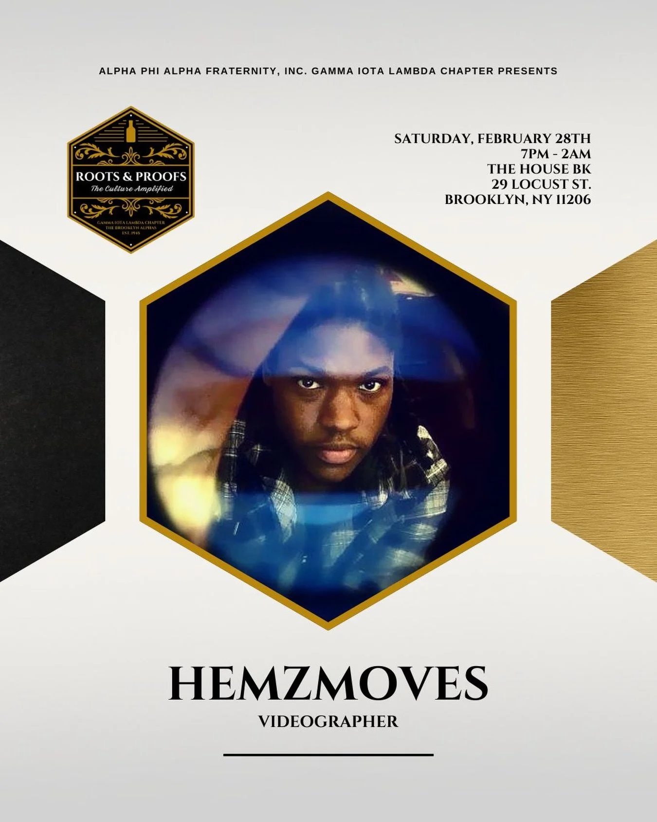 🎥 Videographer Announcement

Some moments deserve more than a photo &mdash; they deserve motion.

Our official videographer @Hemzmoves will be capturing the full experience at Roots &amp; Proofs &mdash; the arrivals, the energy, the toasts, the danc