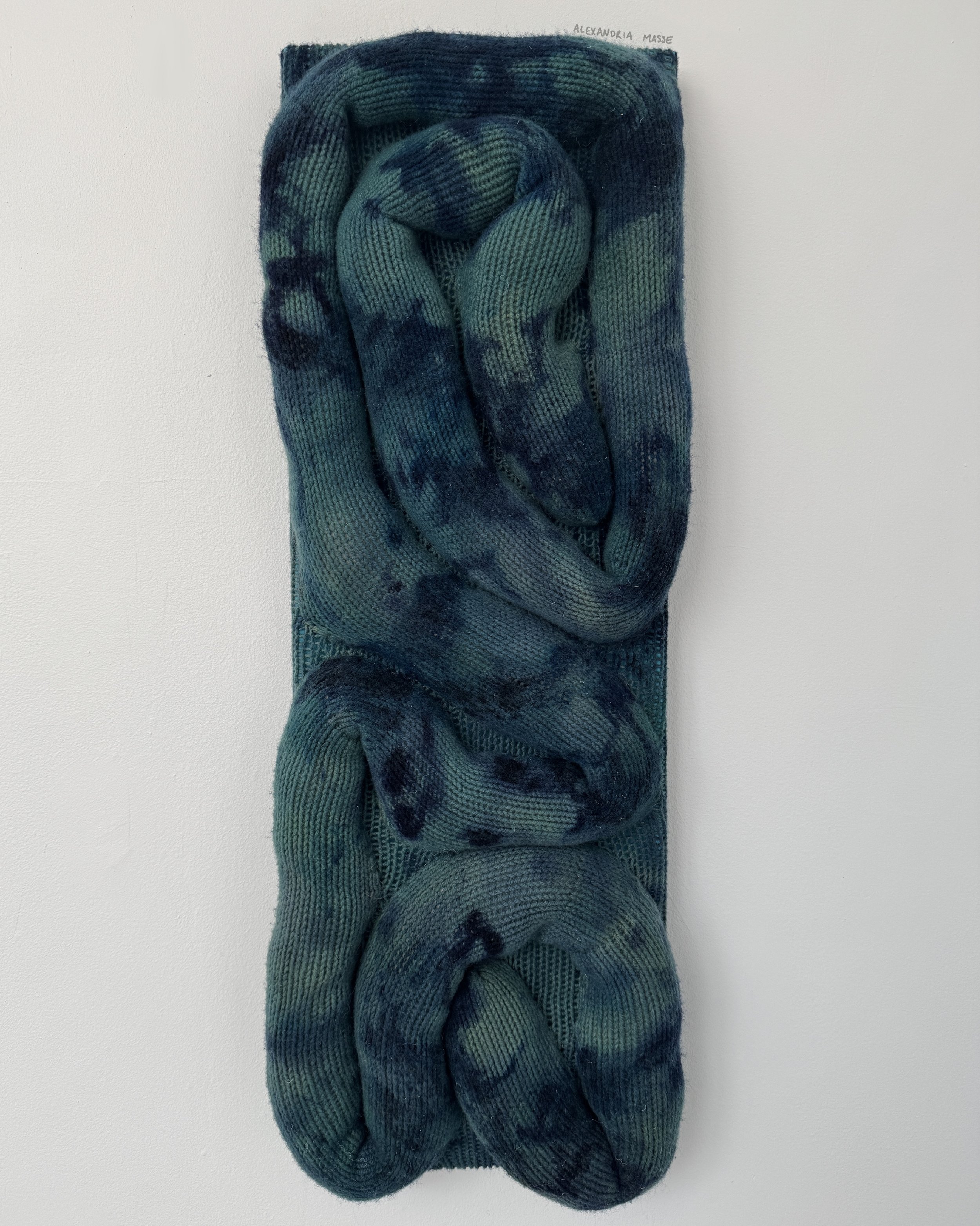 movement, 100% wool hand dyed with acid dye, 36 by 12 inches, 2025