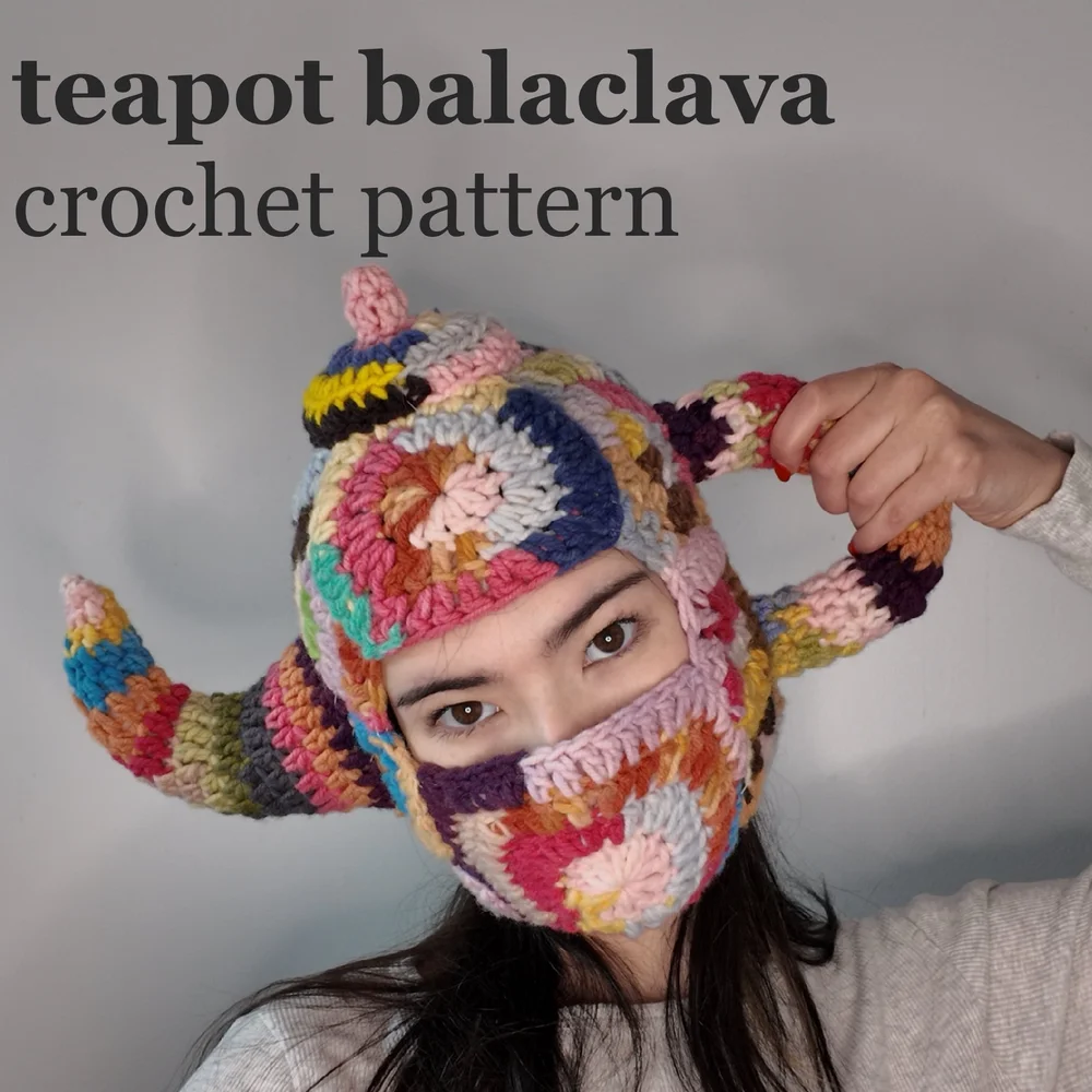 Teapot Balaclava Crochet Pattern PDF — Alexandria Masse