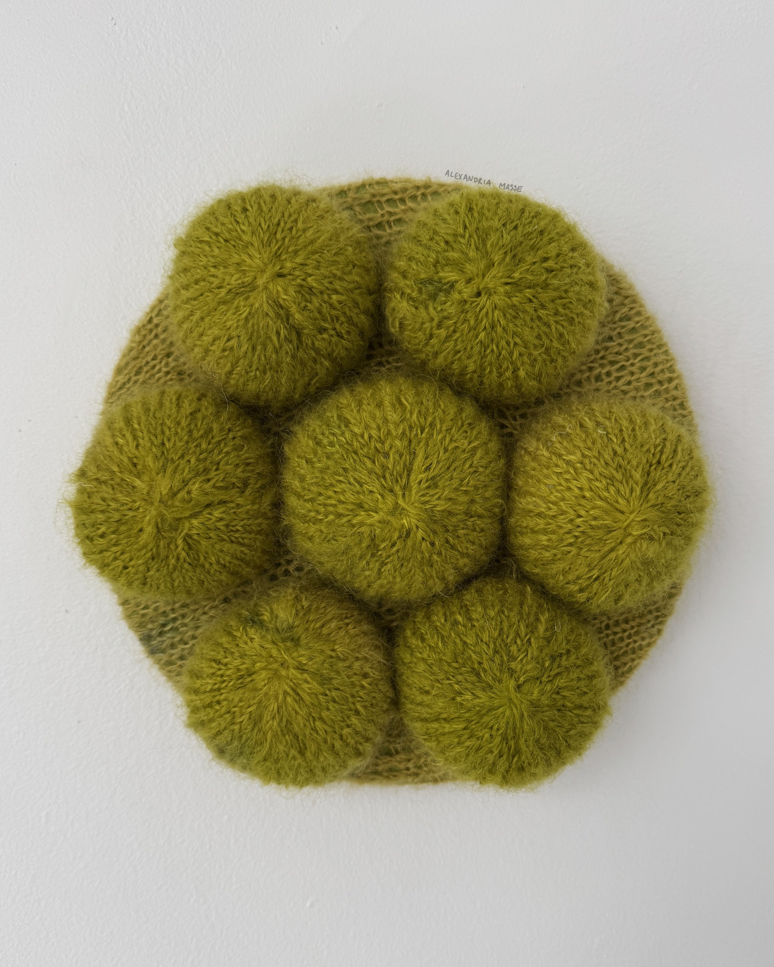 bad sport, 100% wool hand dyed with acid dye, 10 by 10 inches, 2025