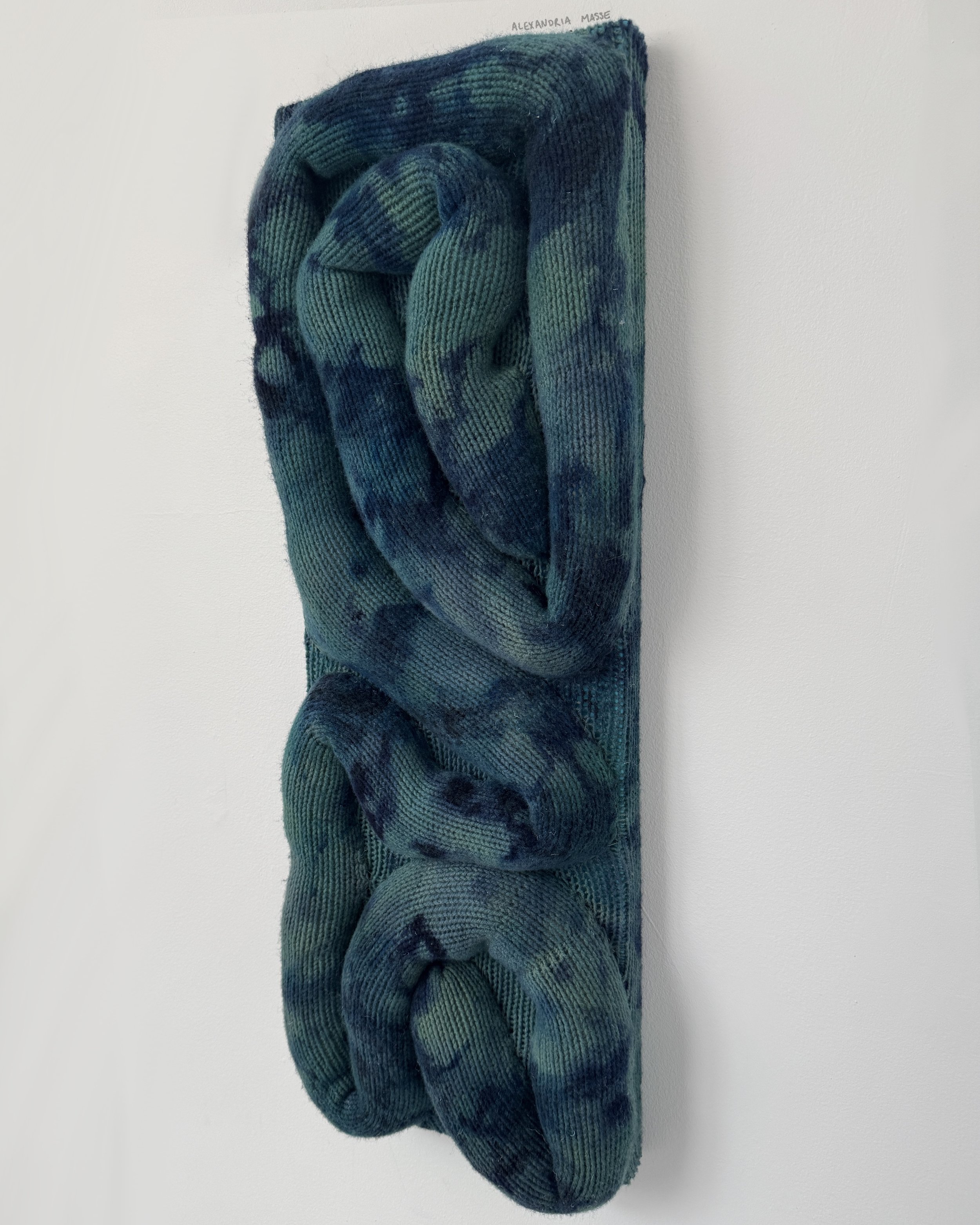 movement, 100% wool hand dyed with acid dye, 36 by 12 inches, 2025