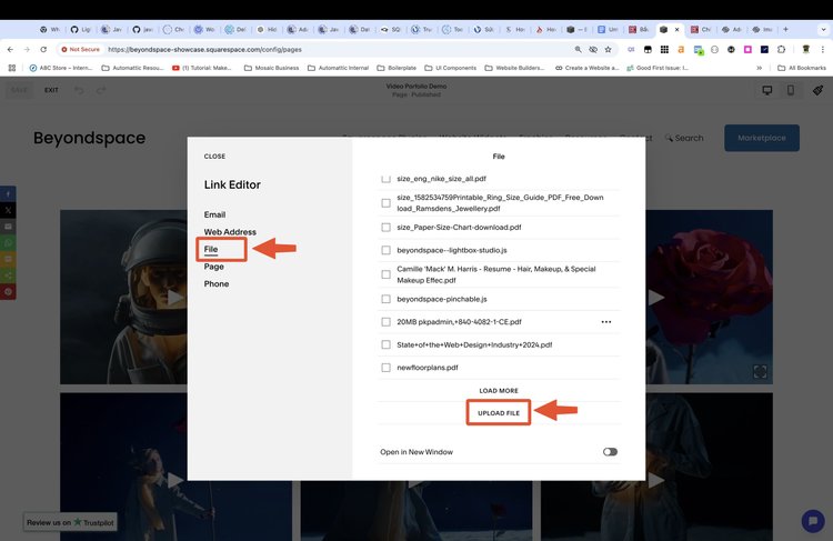 How to upload and manage Files on Squarespace — Beyondspace