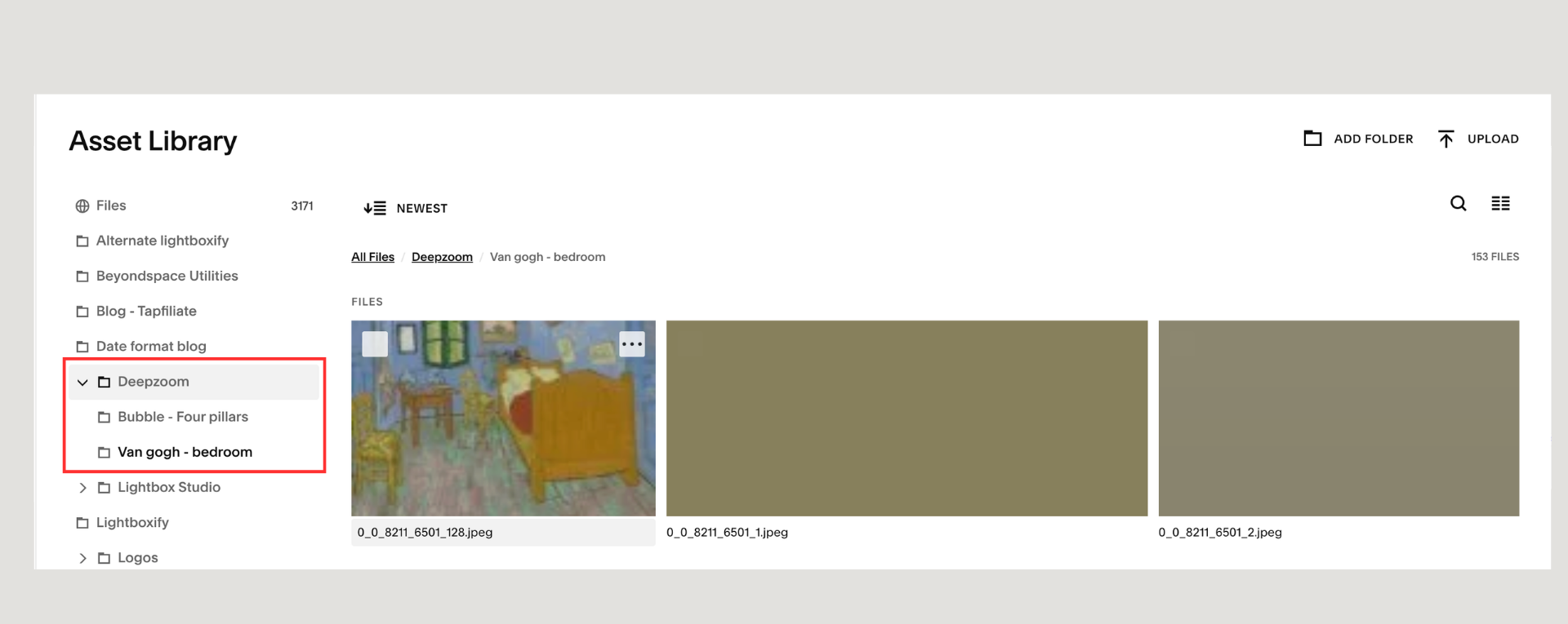 Upload tiles to Squarespace