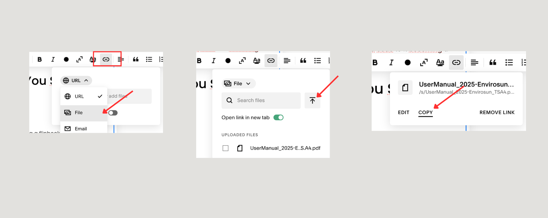 Squarespace - upload PDF files