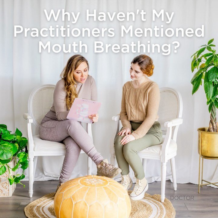 After reading my previous posts or even books like &quot;Breath&quot; by James Nestor, you may be wondering, &quot;If mouth breathing is so harmful, why have none of my practitioners mentioned it before?&quot; Swipe through to learn why and how it's 