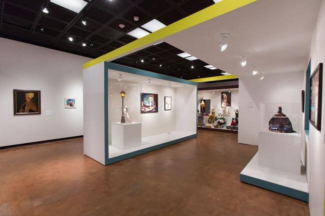 Sinful Saints and Saintly Siinners (2014) - full exhibition build, custom lighting, custom object mounts.