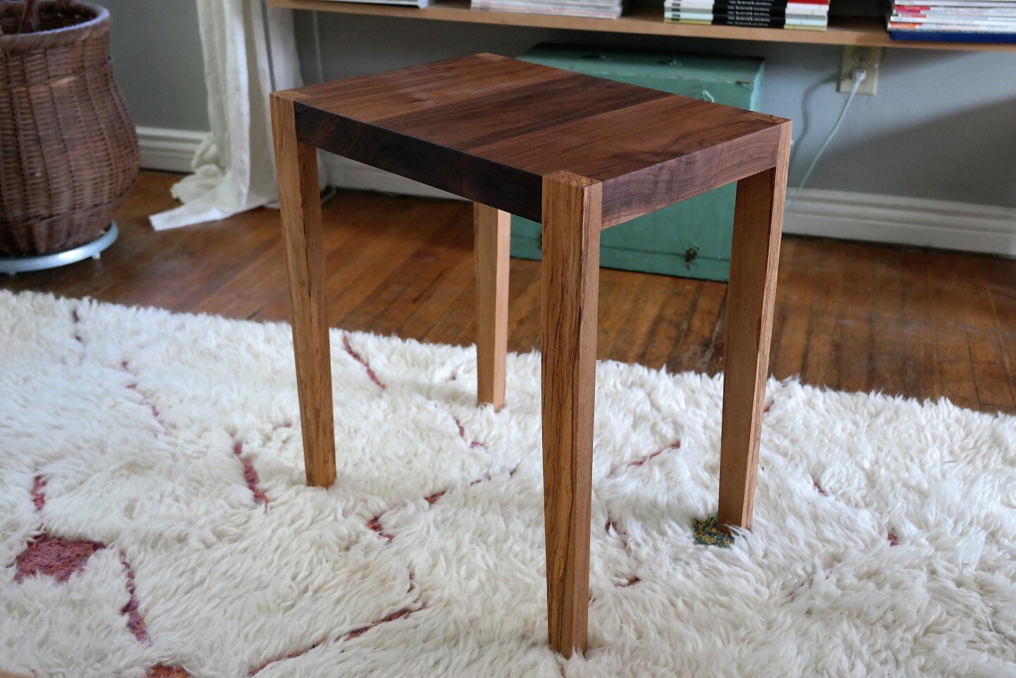 Small walnut table