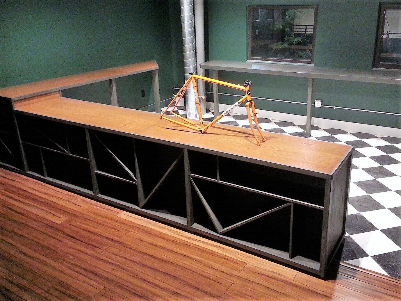 Wheelhouse Cafe LA; custom display cabinet design and build.