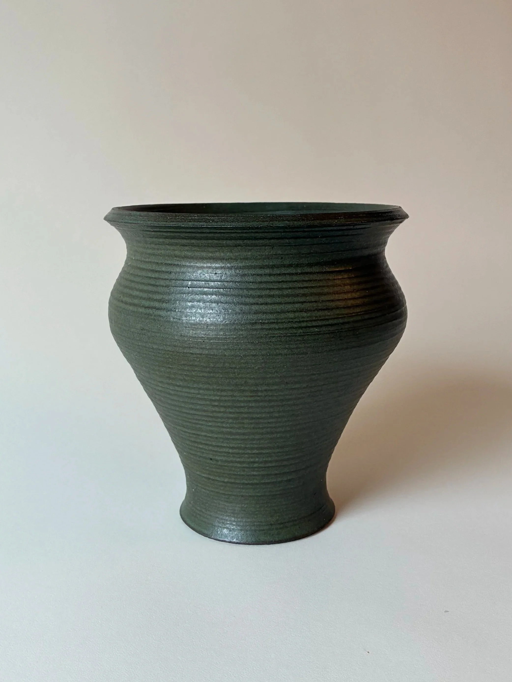 Patinated Green Vase