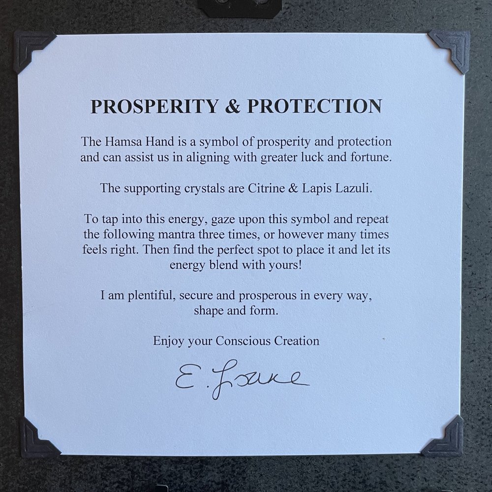 Prosperity & Protection Crystal Art — Conscious Creation Co