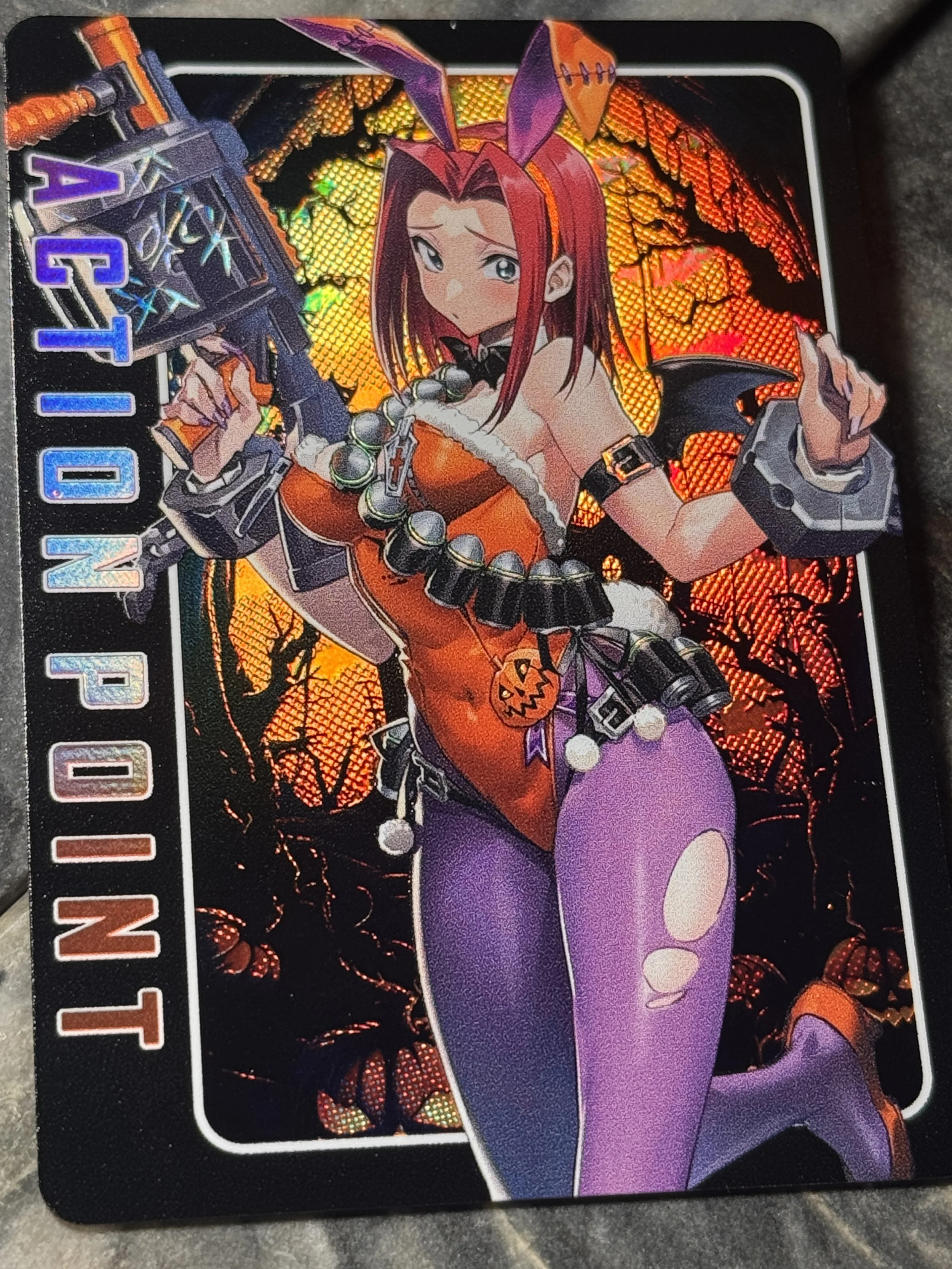 Code Geass - Kallen Full- Art Textured Holographic Halloween Action Point Card