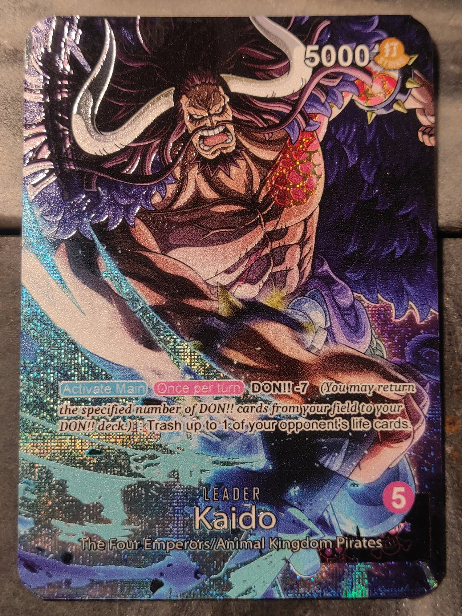 One Piece Kaido OP01 Leader Card Design #1 DavidsonTCG One Piece Kaido OP01 Leader Card Design #1 DavidsonTCG