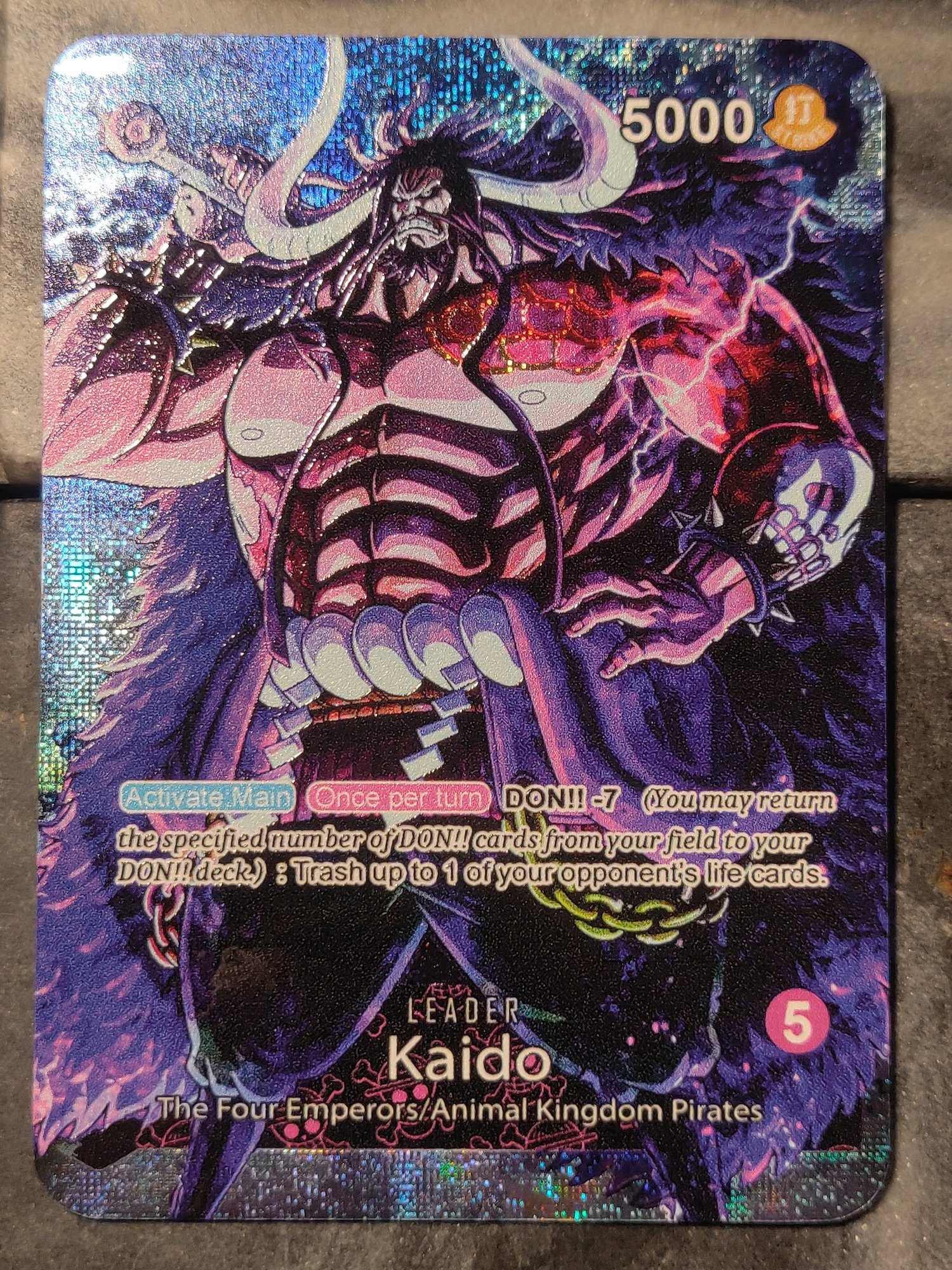 One Piece Kaido OP01 Leader Card Design #2  DavidsonTCG