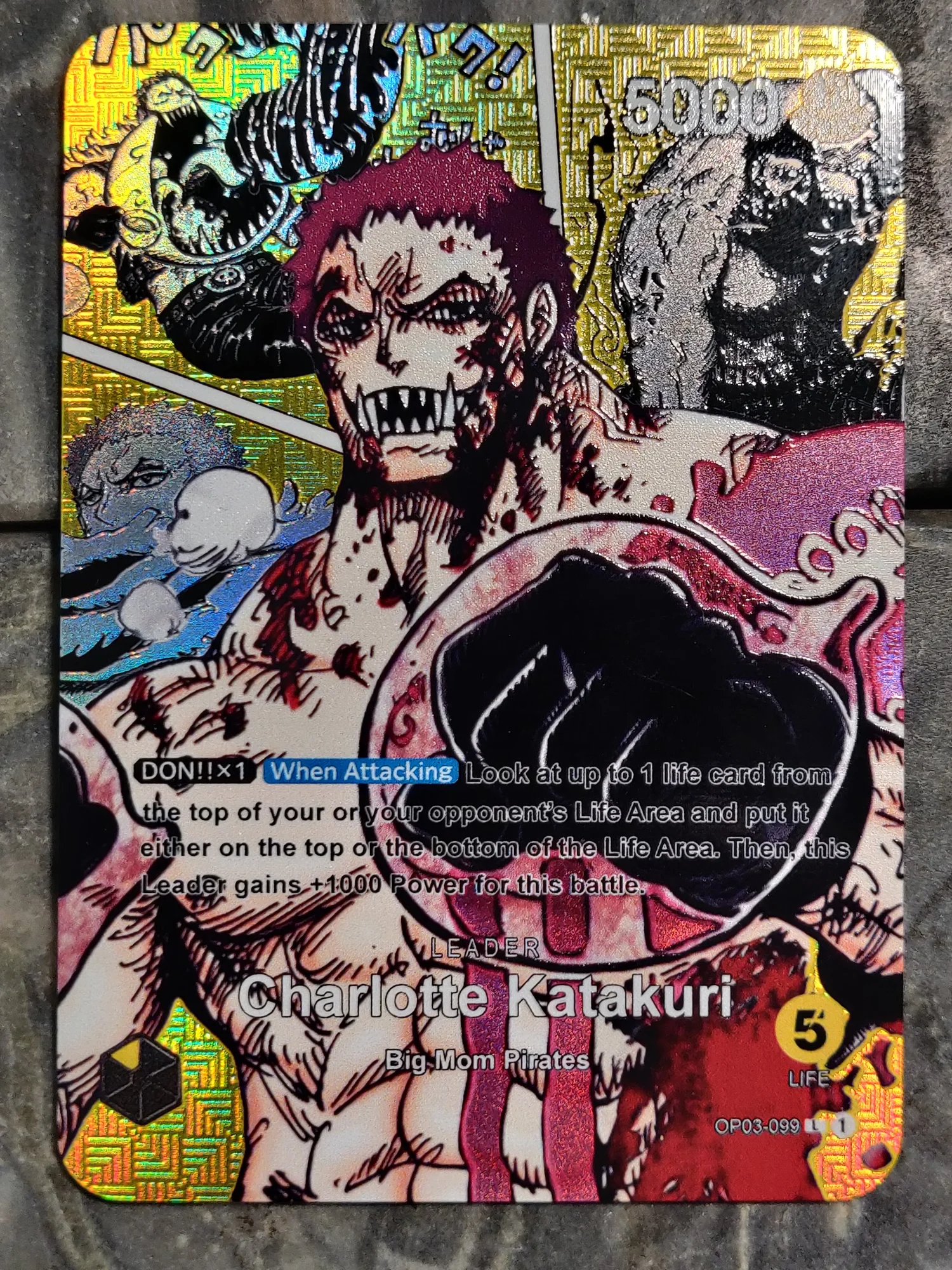 One Piece Charlotte Katakuri Leader Card Full Art Borderless  DavidsonTCG