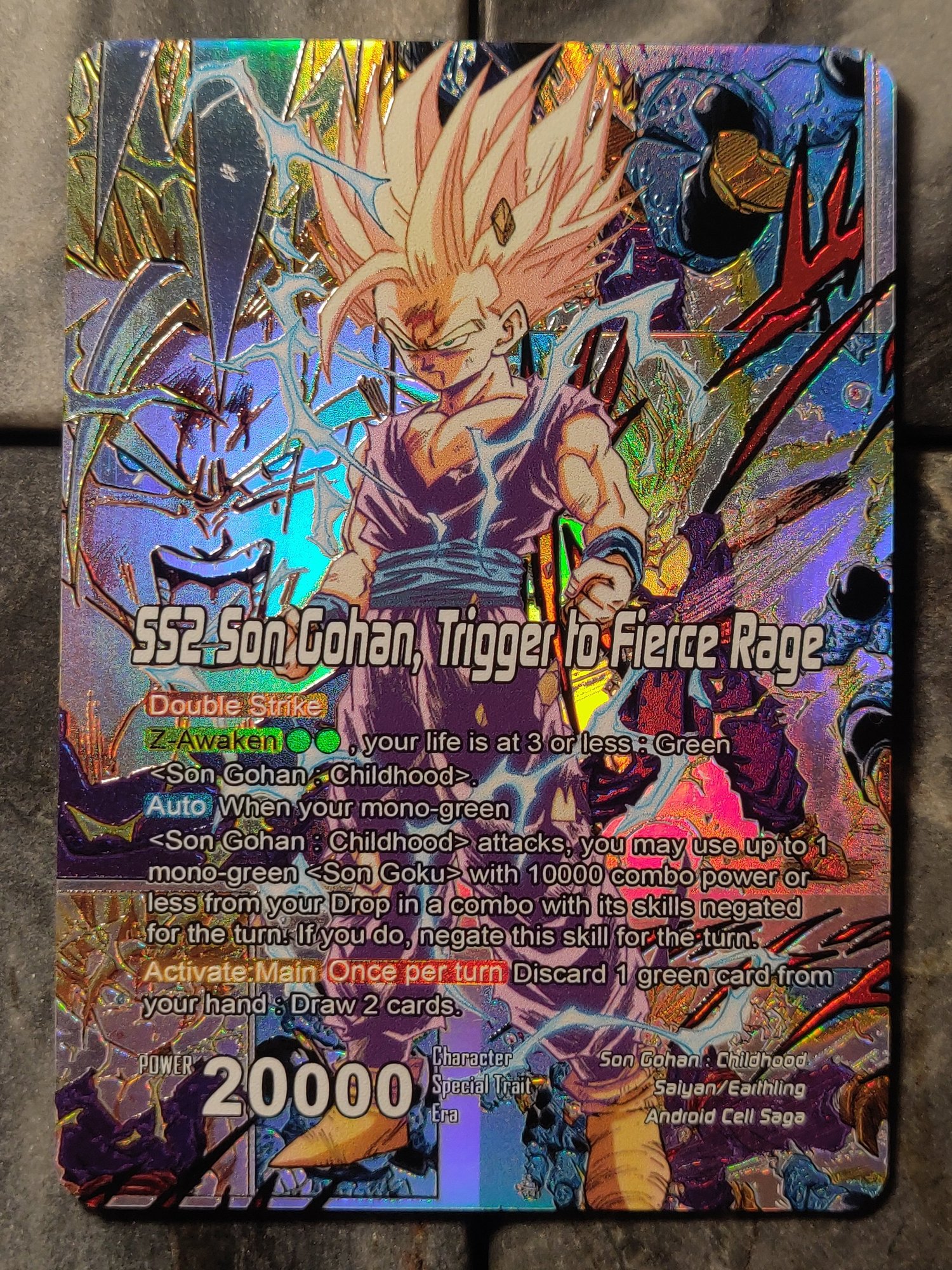 SS2 Son Gohan, Trigger to Fierce Rage Z Leader  DavidsonTCG