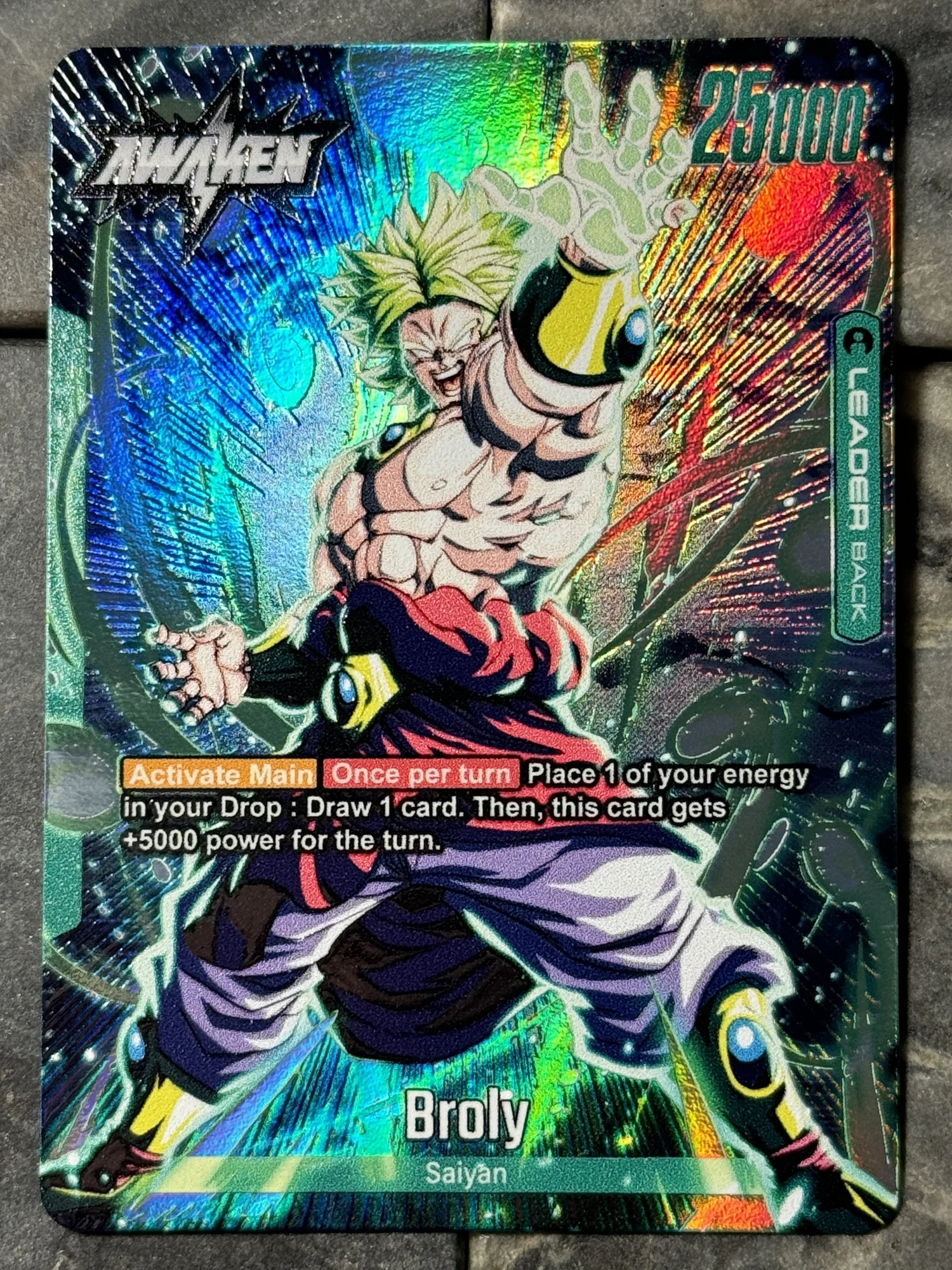 card game dragon ball super broly UM10-SEC2 Broly: BR (2019) main image 0