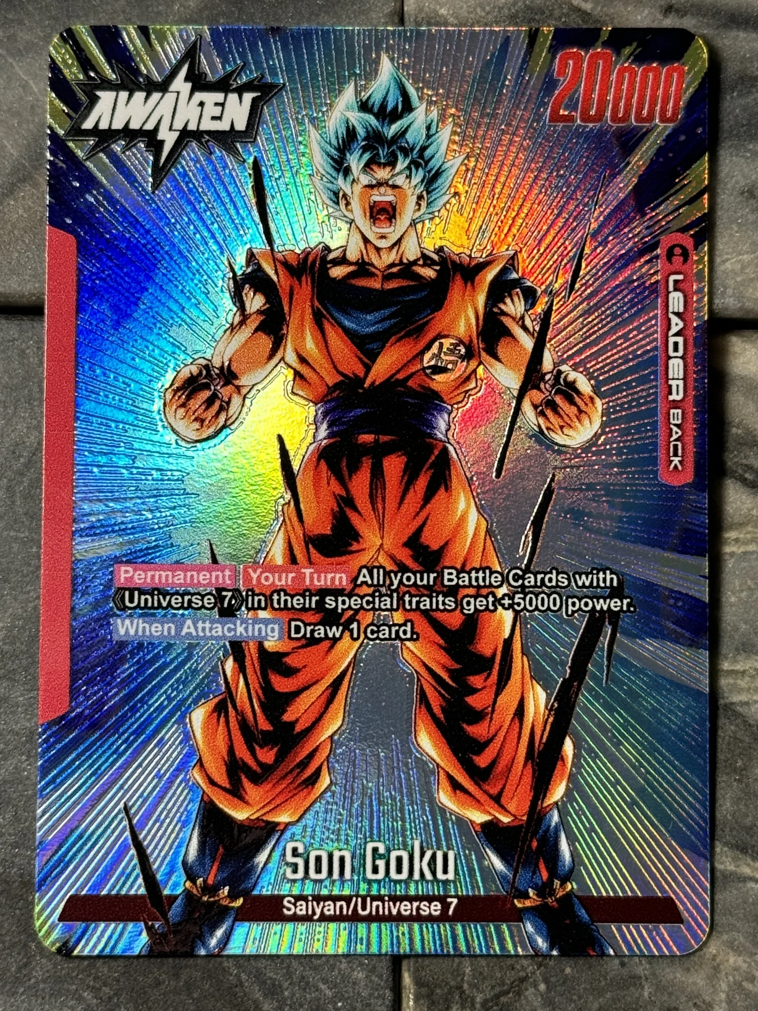 Dragon Ball Fusion world Red Universe 7 Son Goku Manga Style