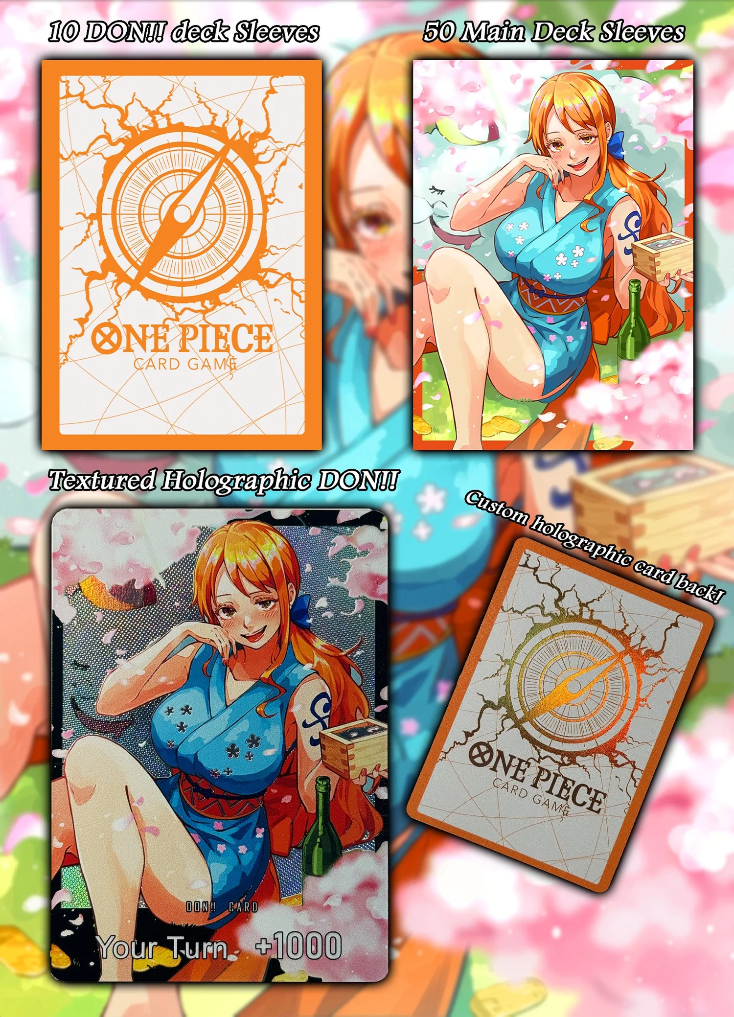 Limited Nami One piece Sleeve Bundle! *LIMITED PRE-ORDER* DavidsonTCG Limited Nami One piece Sleeve Bundle! *LIMITED PRE-ORDER* DavidsonTCG