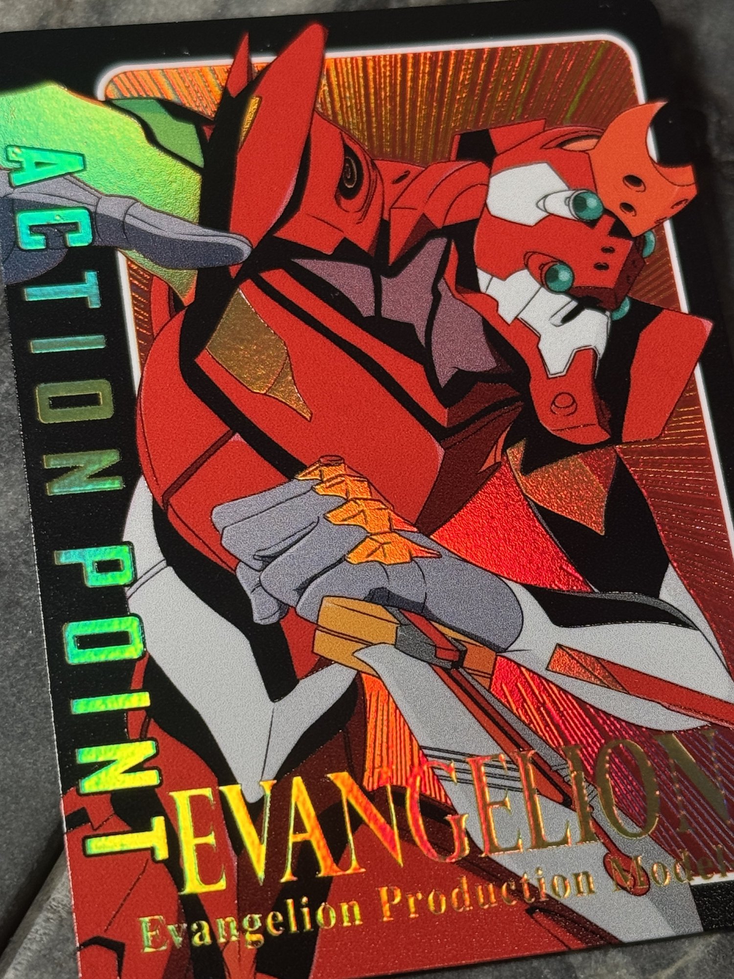 Evangelion EVA Unit 02 Textured Holographic Action Point Card 