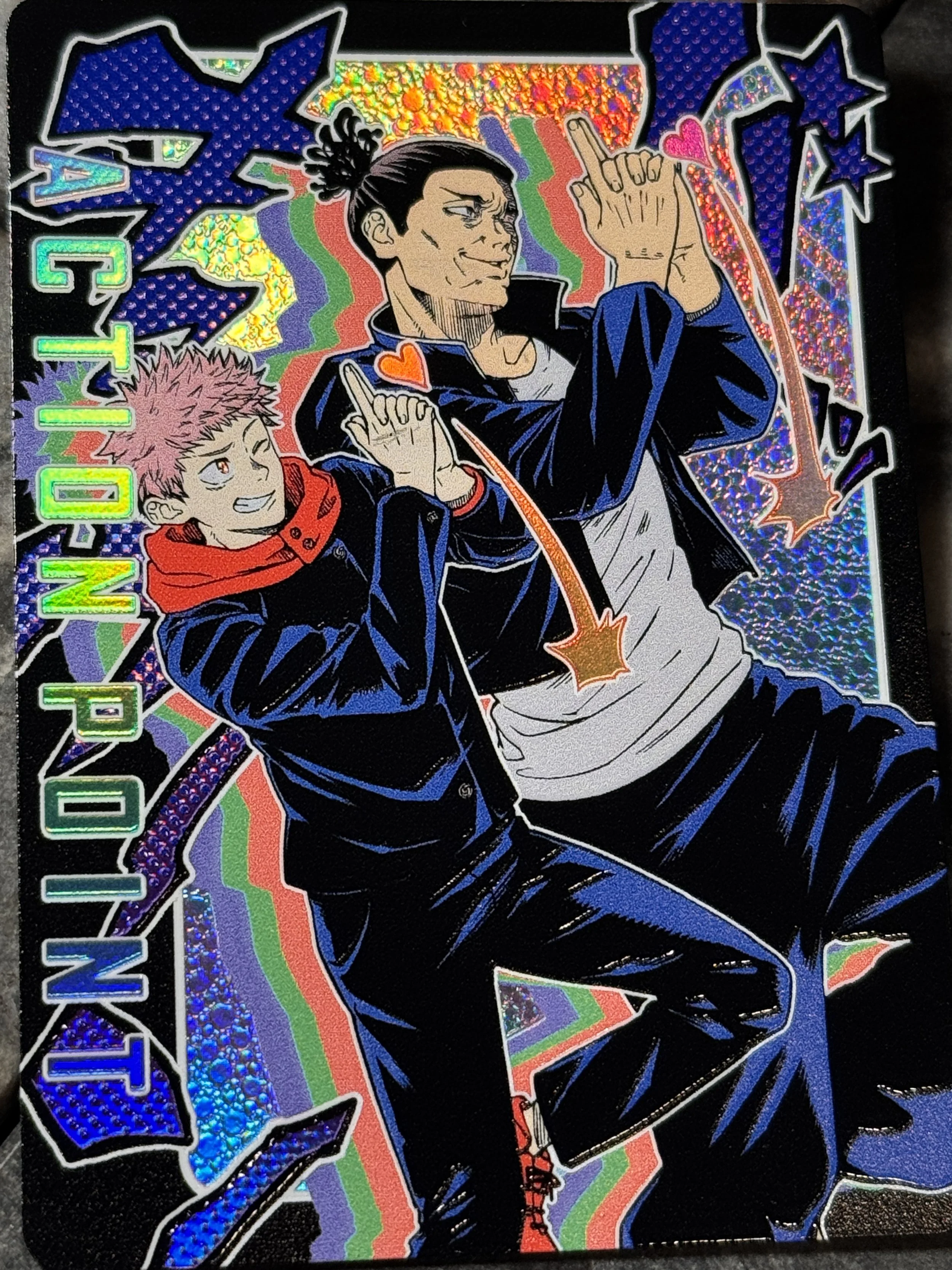 JJK Aoi Todo & Itadori Full- Art Textured Holographic Action Point Card (AP234)