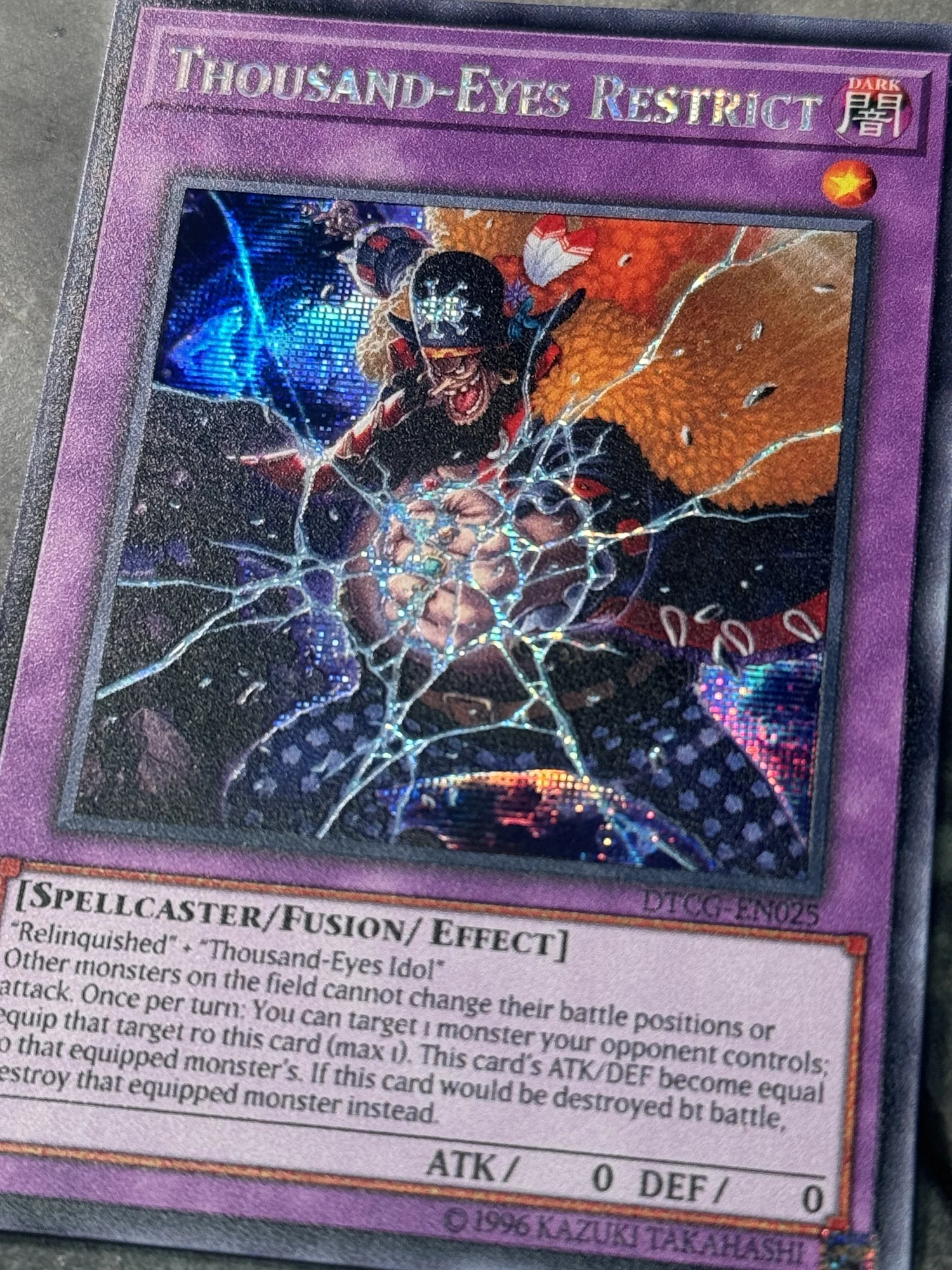 LIMITED* Yu-Gi-Oh! Thousand-Eyes Restrict One Piece Blackbeard Proxy   DavidsonTCG