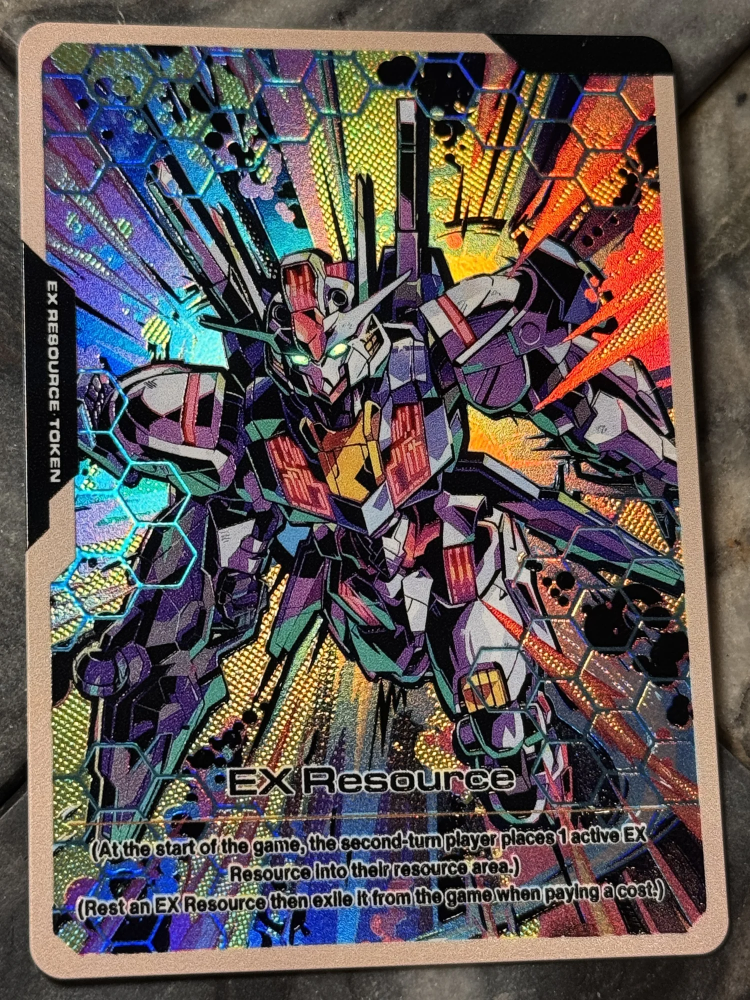 Gundam Card Game - Gundam Aerial Full-Art Textured Holographic EX