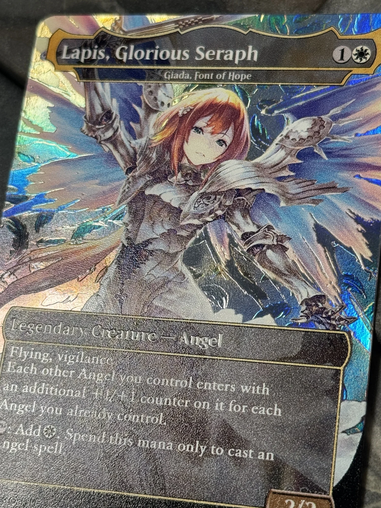 Seraphic Legion's Descent foil 1枚 MTG The Giada, Font of Hope/Lapis, Glorious Seraph Alt Art