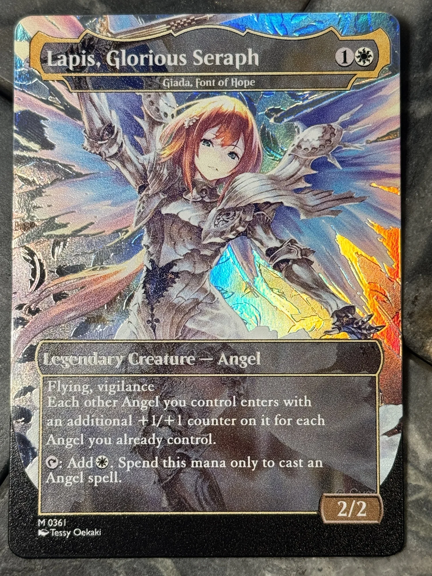 MTG The Giada, Font of Hope/Lapis, Glorious Seraph Alt Art Commander!   DavidsonTCG