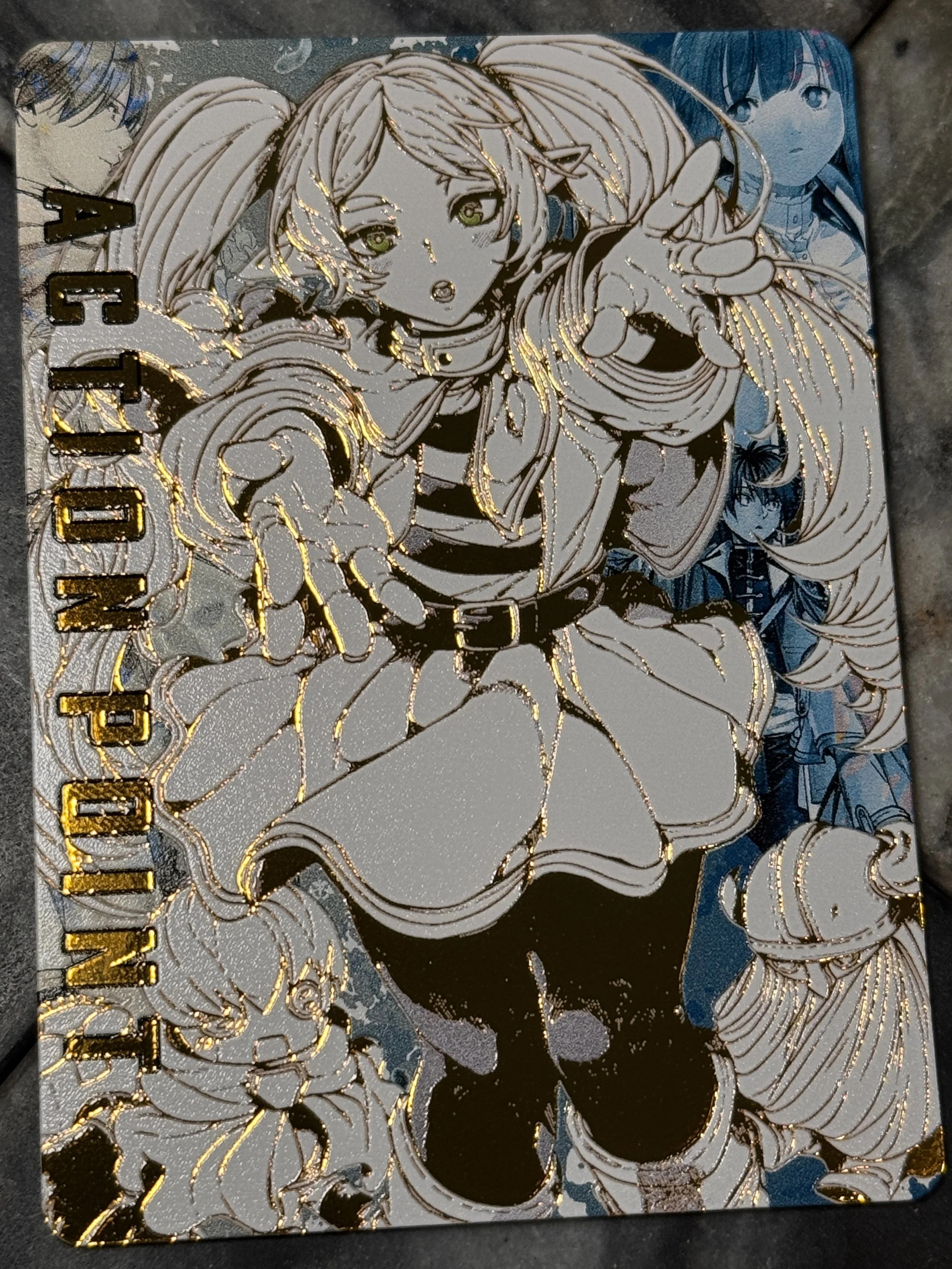 *LIMITED* Gold Foil Sousou no Frieren AP card - Metal Gold Series Vol. 4