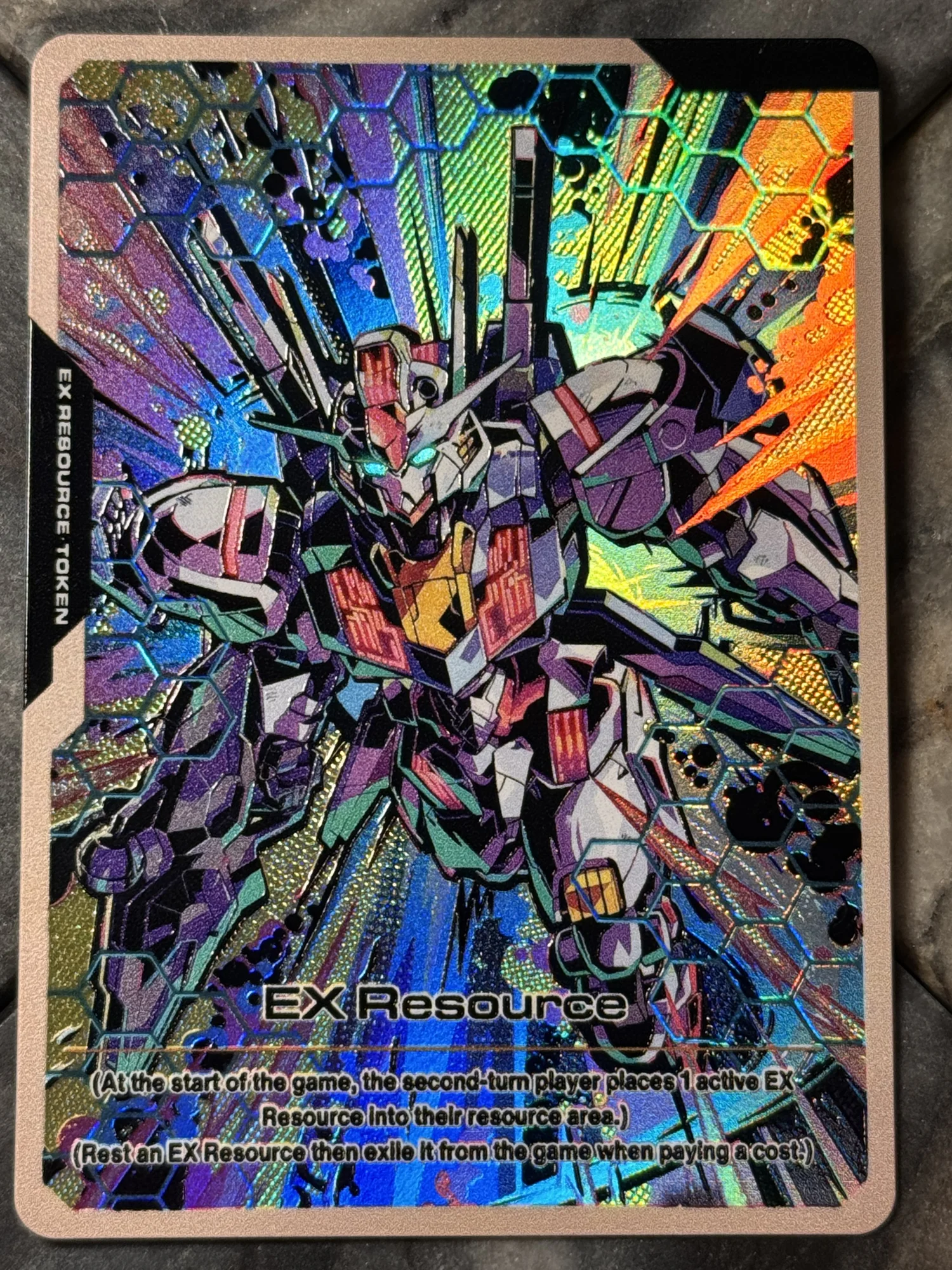Gundam Card Game - Gundam Aerial Full-Art Textured Holographic EX