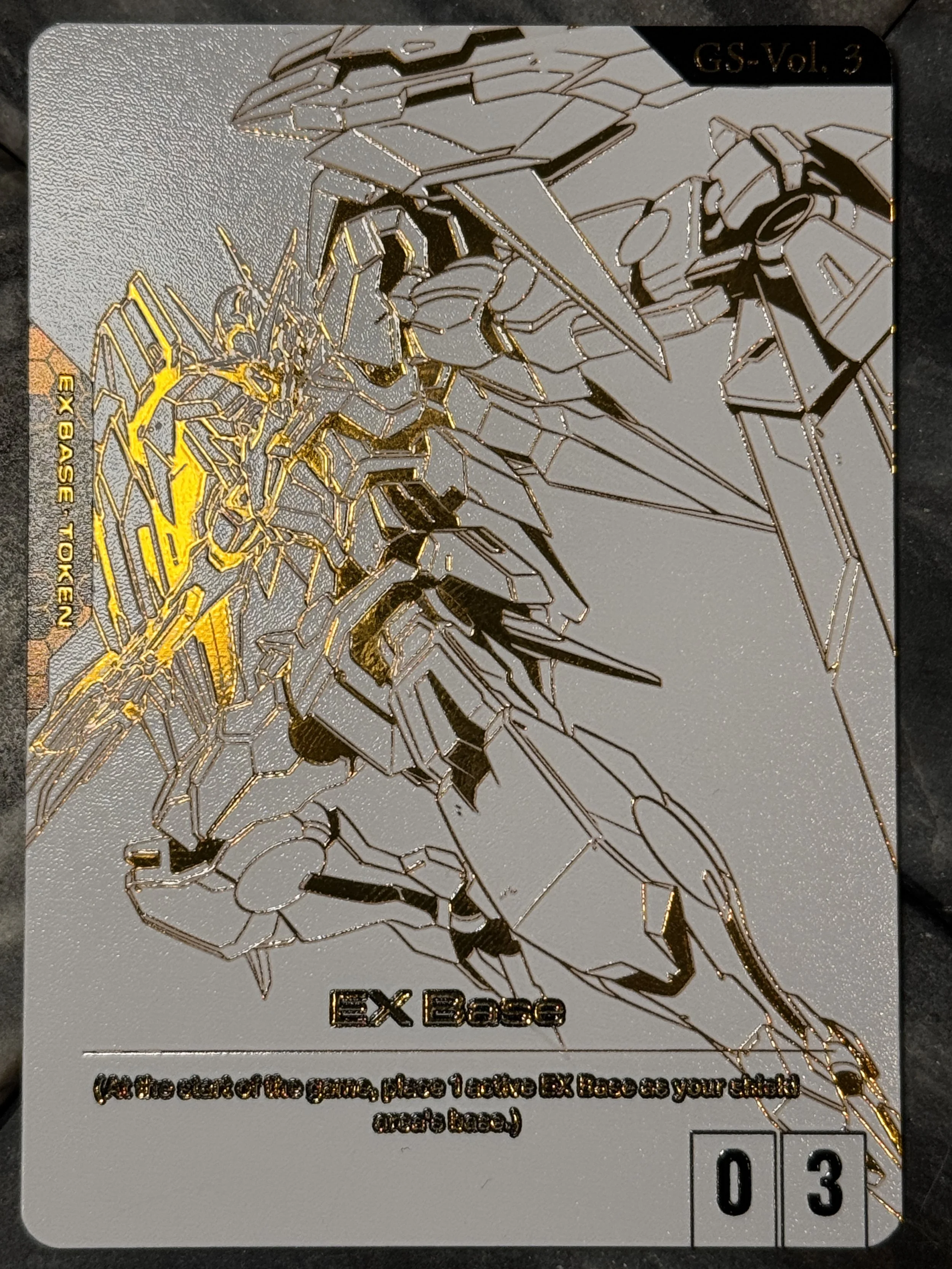 *LIMITED* Gold Foil 00 Raiser Gundam EX-Base - Metal Gold Series Vol. 3