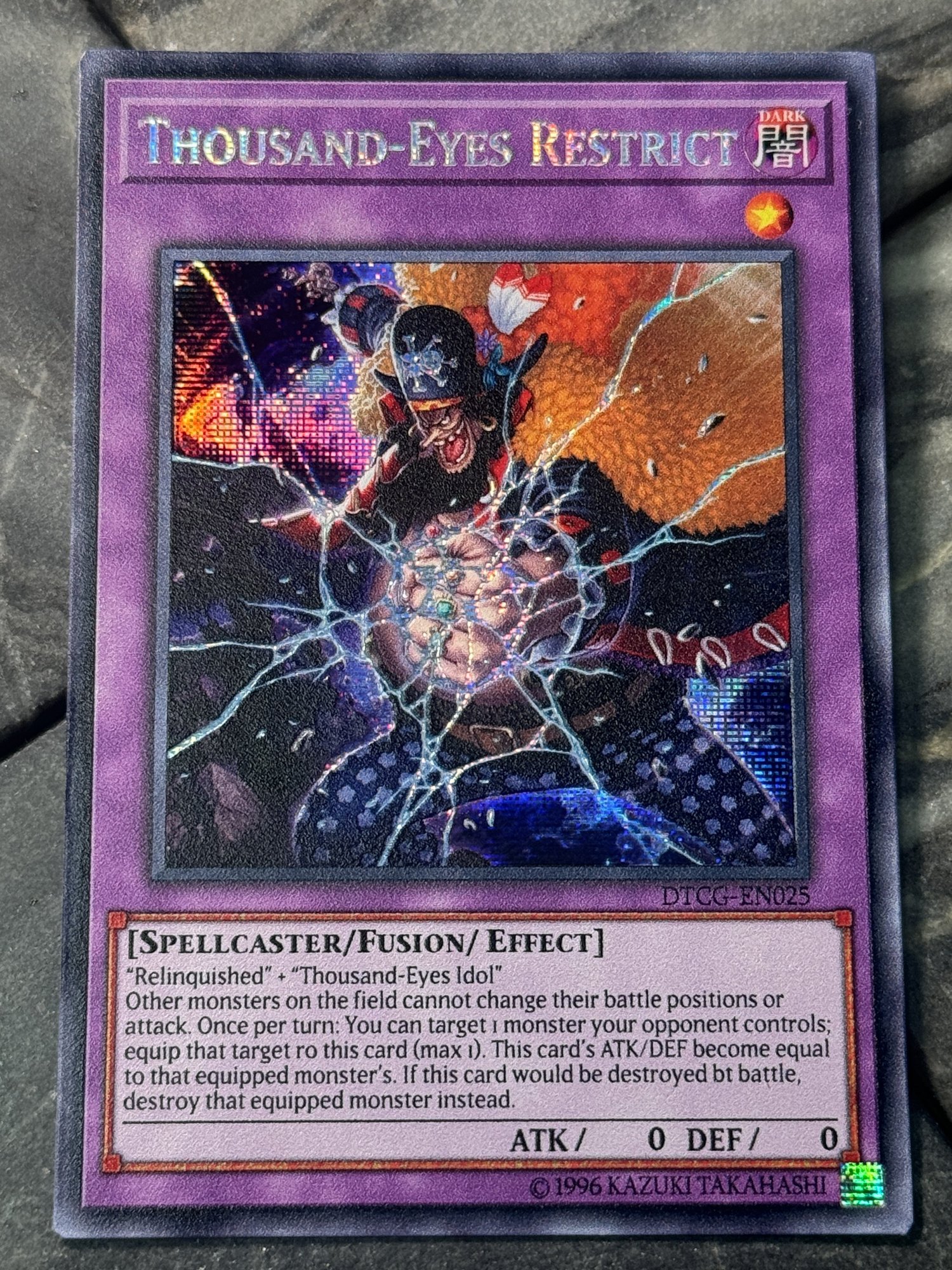 LIMITED* Yu-Gi-Oh! Thousand-Eyes Restrict One Piece Blackbeard Proxy   DavidsonTCG