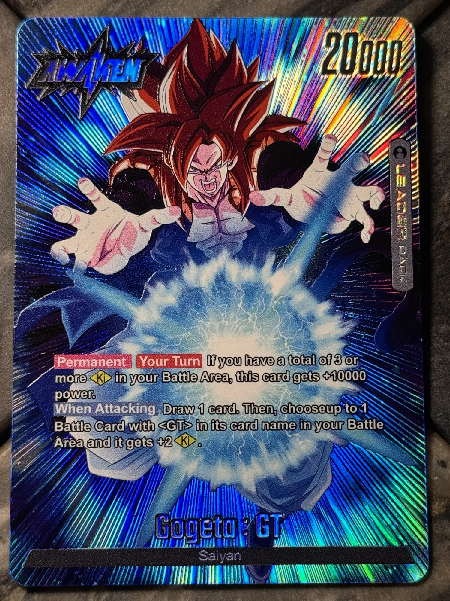 dragon ball super card game gogeta BT14-129 SPR SS4 Gogeta, Thwarting the Dark Empire (2021)