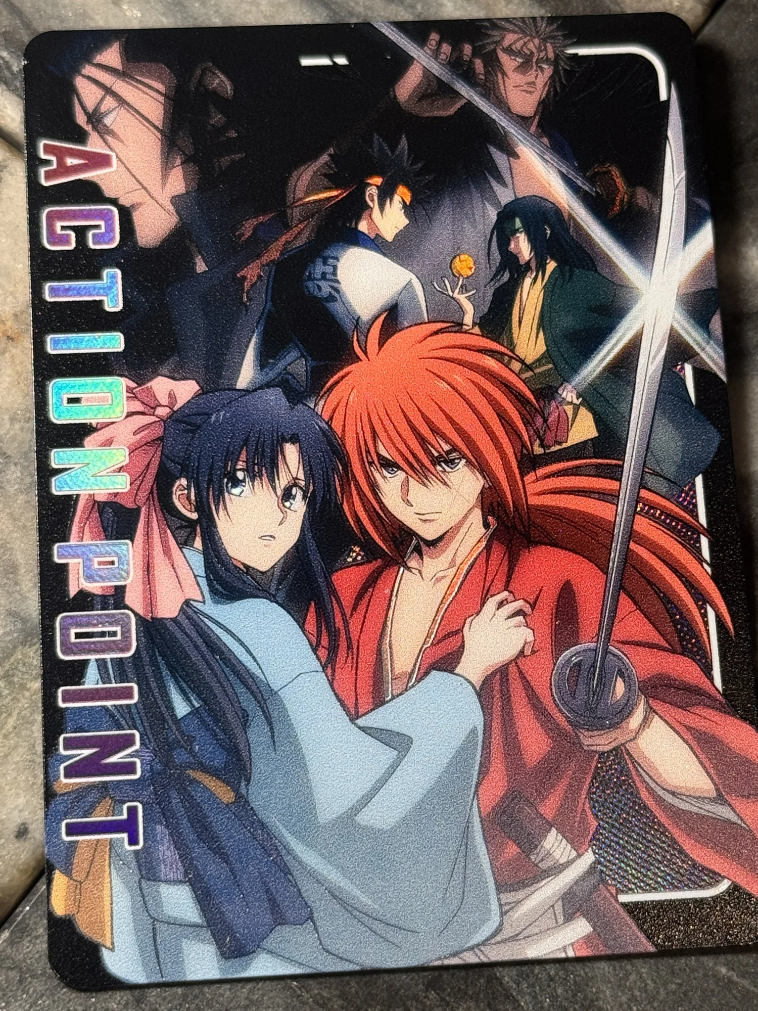Rurouni Kenshin Full- Art Textured Holographic Action Point Card