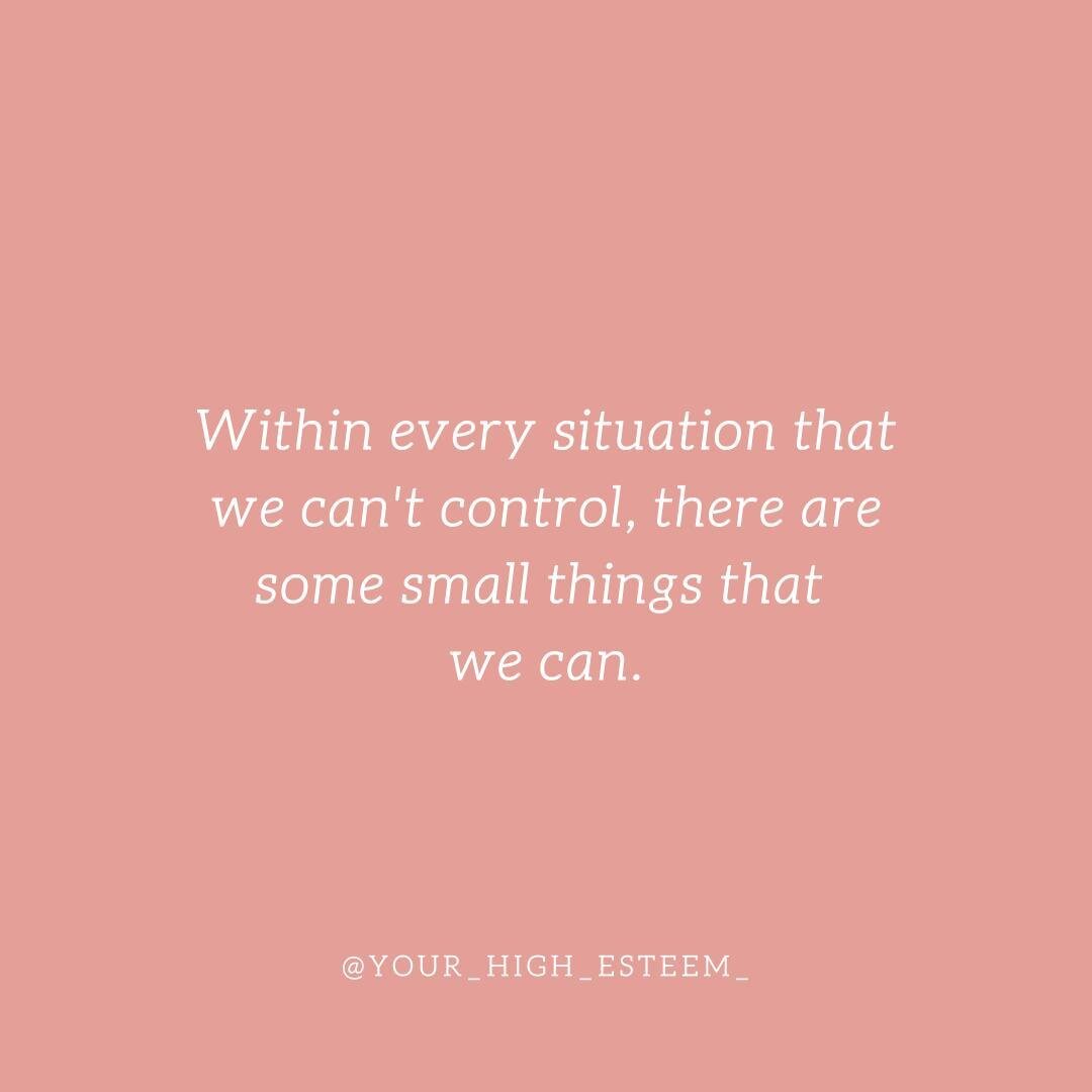 ❤️Ask yourself- what IS in my control right now?⁠
⁠
We may not be able to control what is on our plate, but we can control how we manage our energy.⁠
⁠
We may not be able to control what someone says to us, but we can control the power we give their 