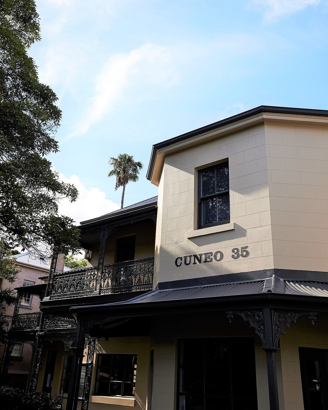 CUNEO
35 Alexandra St Hunters Hill
Originally built in 1883 by Italian stonemason John Cuneo to be used as a butcher's shop. It is now home to Maison Dental.
How lucky we are to be in this beautiful heritage building with our wonderful neighbours.
@t