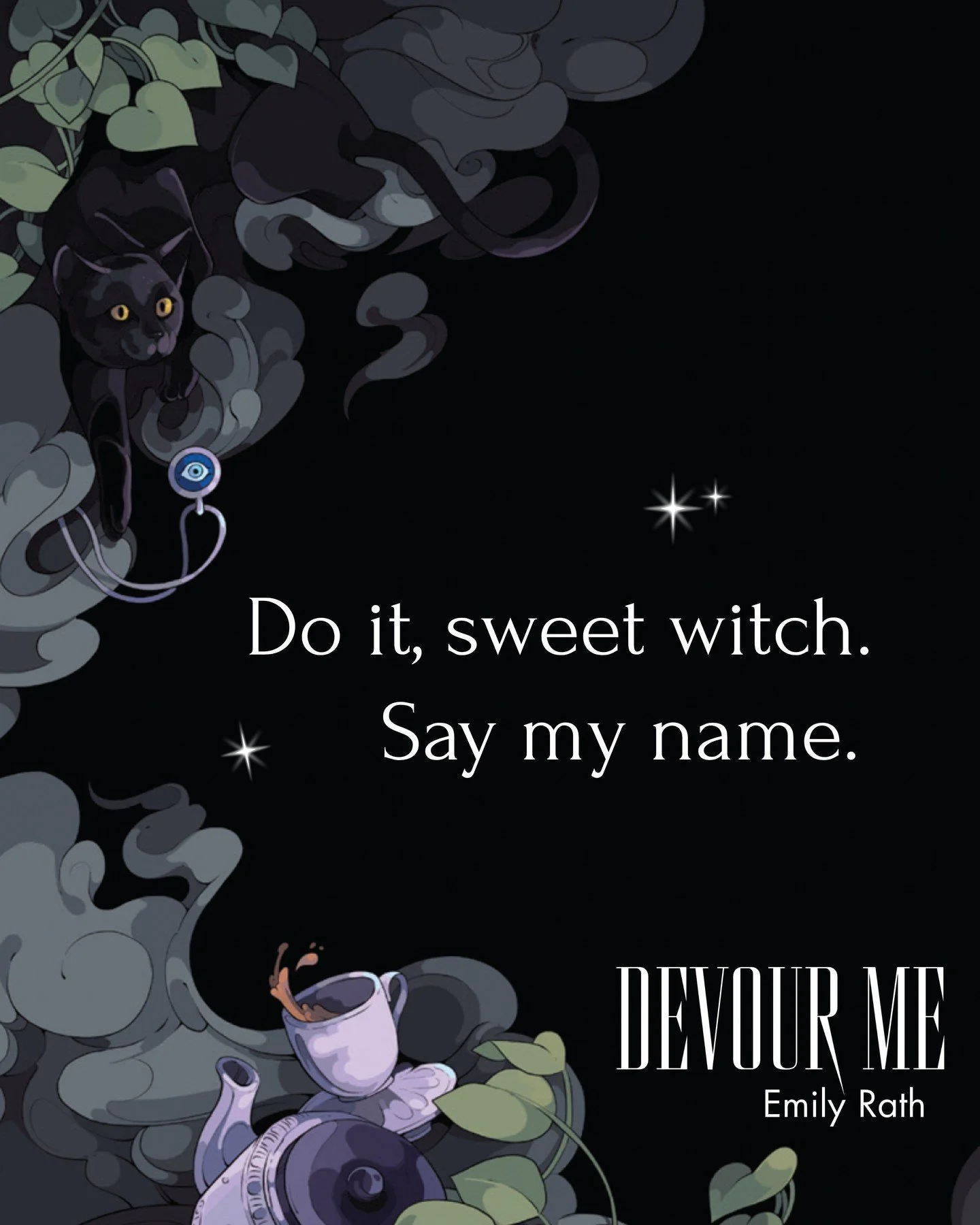 This week we're back with another teaser quote for 'Devour Me' by @emilyrathbooks. Don't forget the book releases on August 3rd!

Who is talking? And why is the cat not a cat?!

#devourme #emilyrath #chaosgremlin #bookteaserquote