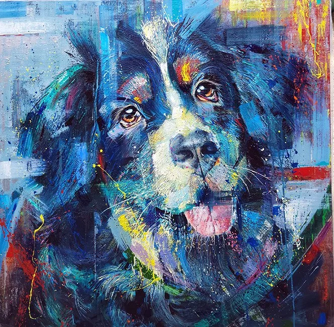 Mothú #3:  100cm x 100cm, Acrylic on canvas - €3,500