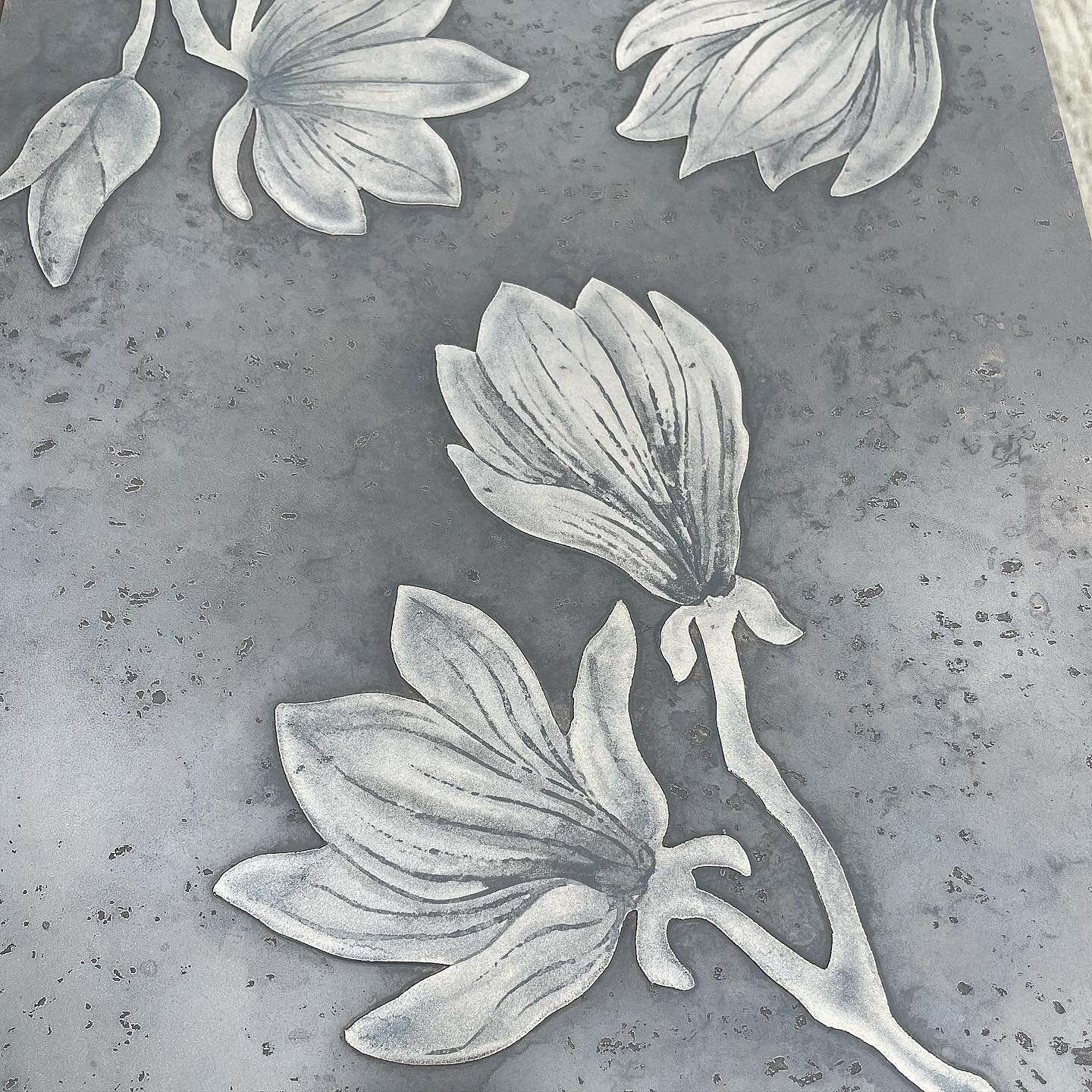 - MAGNOLIA ARTWORK -
Once again our talented artisans producing exceptional work. This is a mock up sample we’ve made for a prestigious project in Knightsbridge.