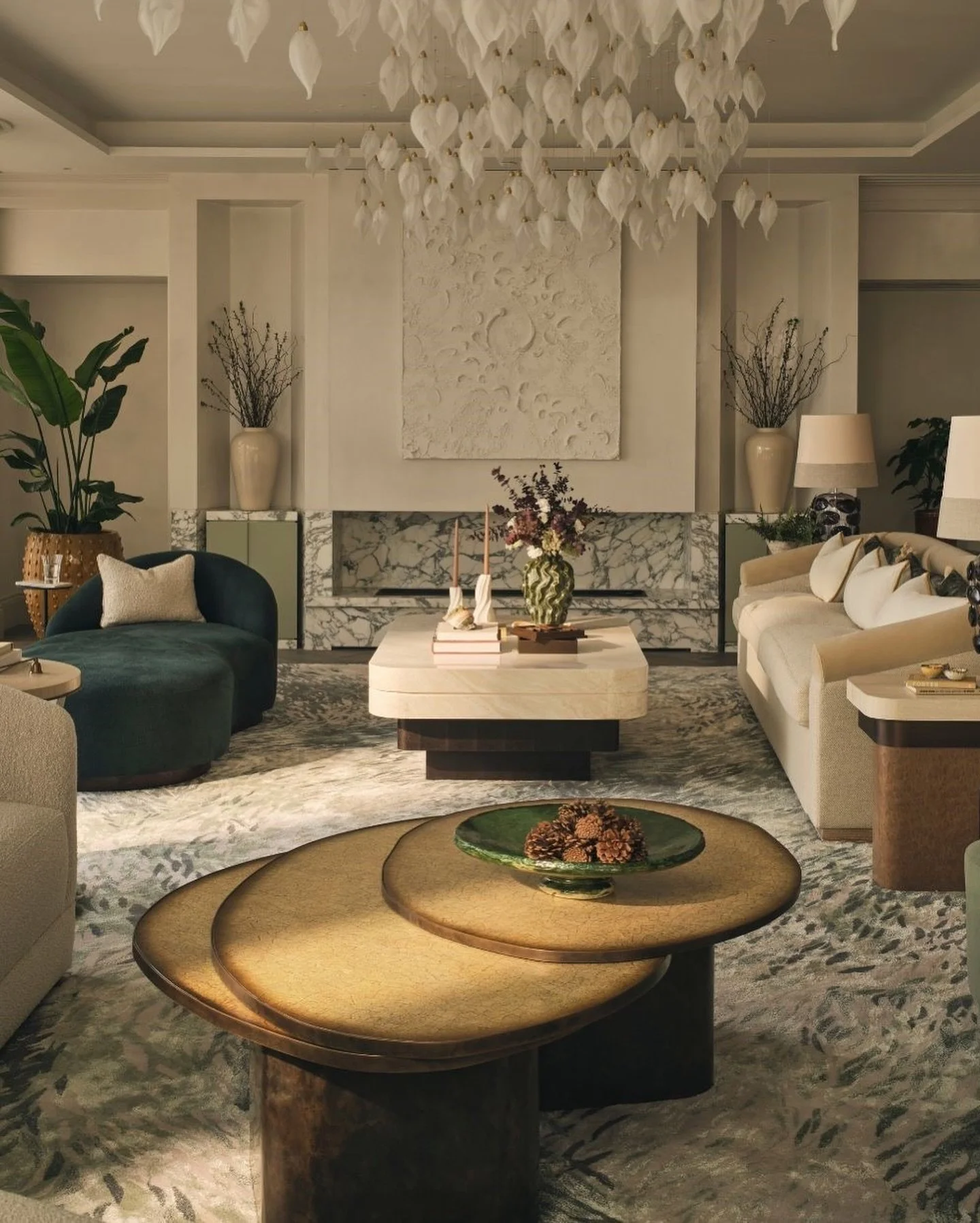 - PROJECT BROAD -

We were commissioned by Elicyon to produce this stunning layered coffee table for their breathtaking penthouse project. The top surface is carefully placed cracked eggshell with an ombre lacquer to the perimter which transitions be