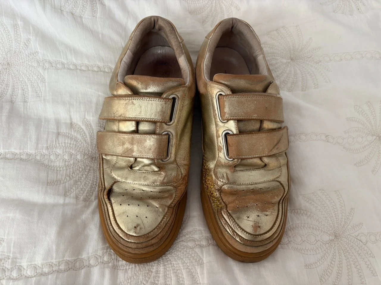 Alex's repaired Radical Yes sneakers