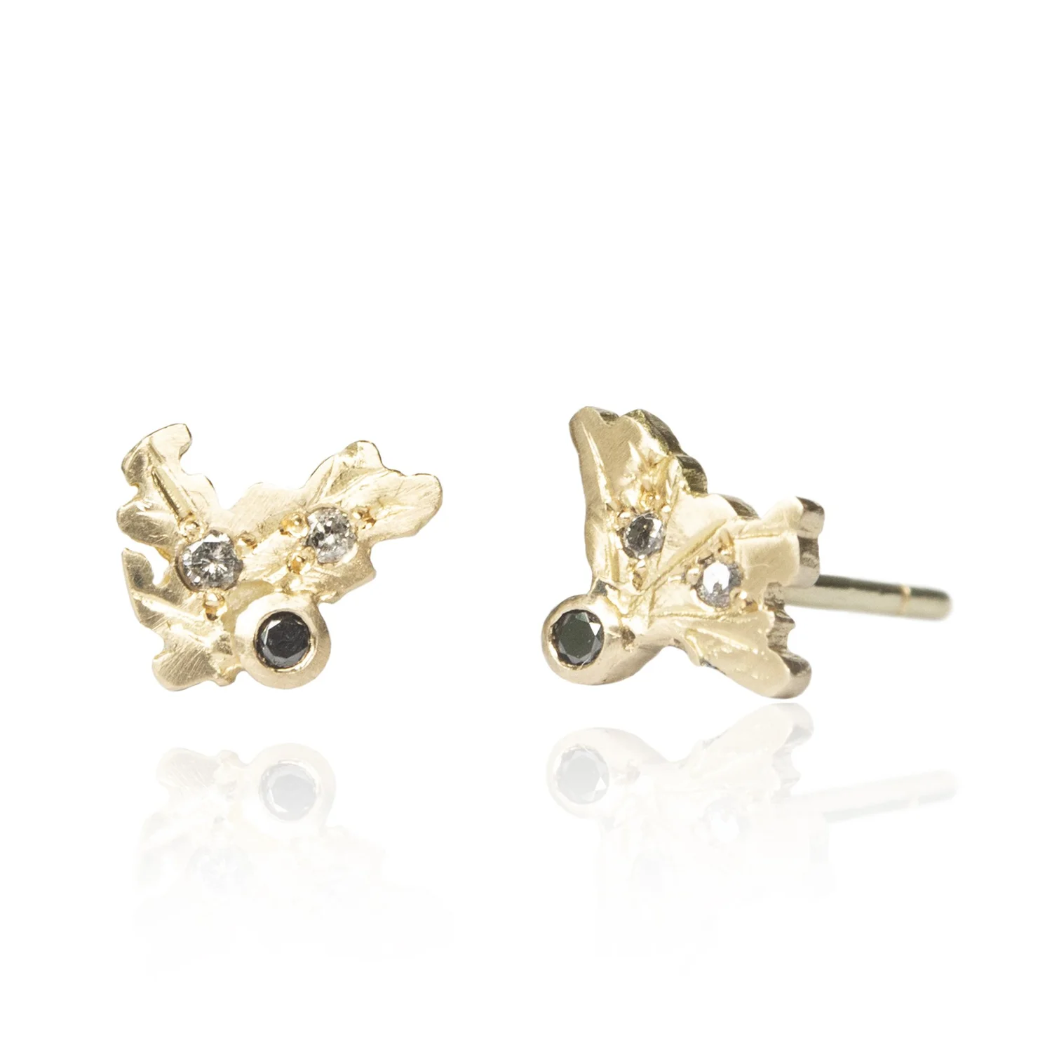 Fragment Gold Diamond Studs — Aurelia Yeomans