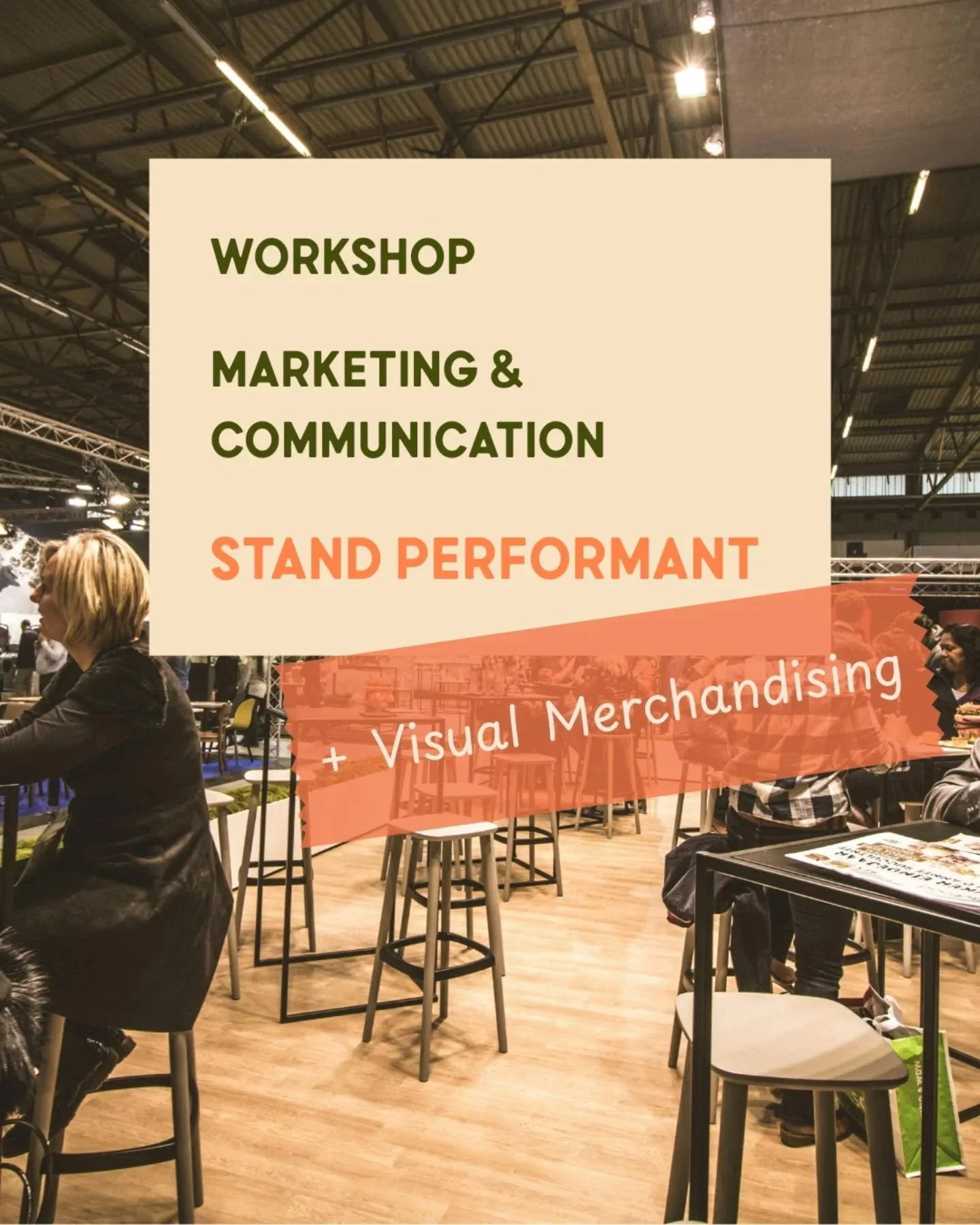 Tu vends sur les march&eacute;s ou salons professionnels? Ton stand doit alors &ecirc;tre un outil performant. Avec ce workshop, tu apprends &agrave; anticiper et vivre en &eacute;v&eacute;nement le meilleur de ton stand.

Tu es int&eacute;ress&eacut