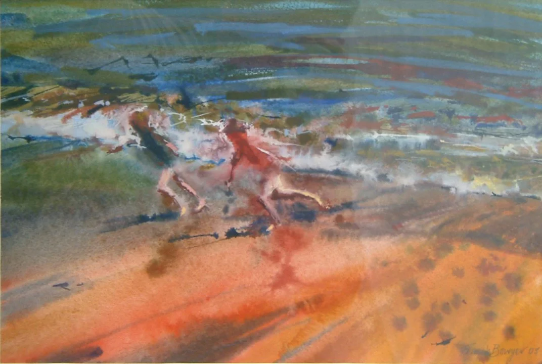 Racing the Waves, Walberswick - Francis Bowyer