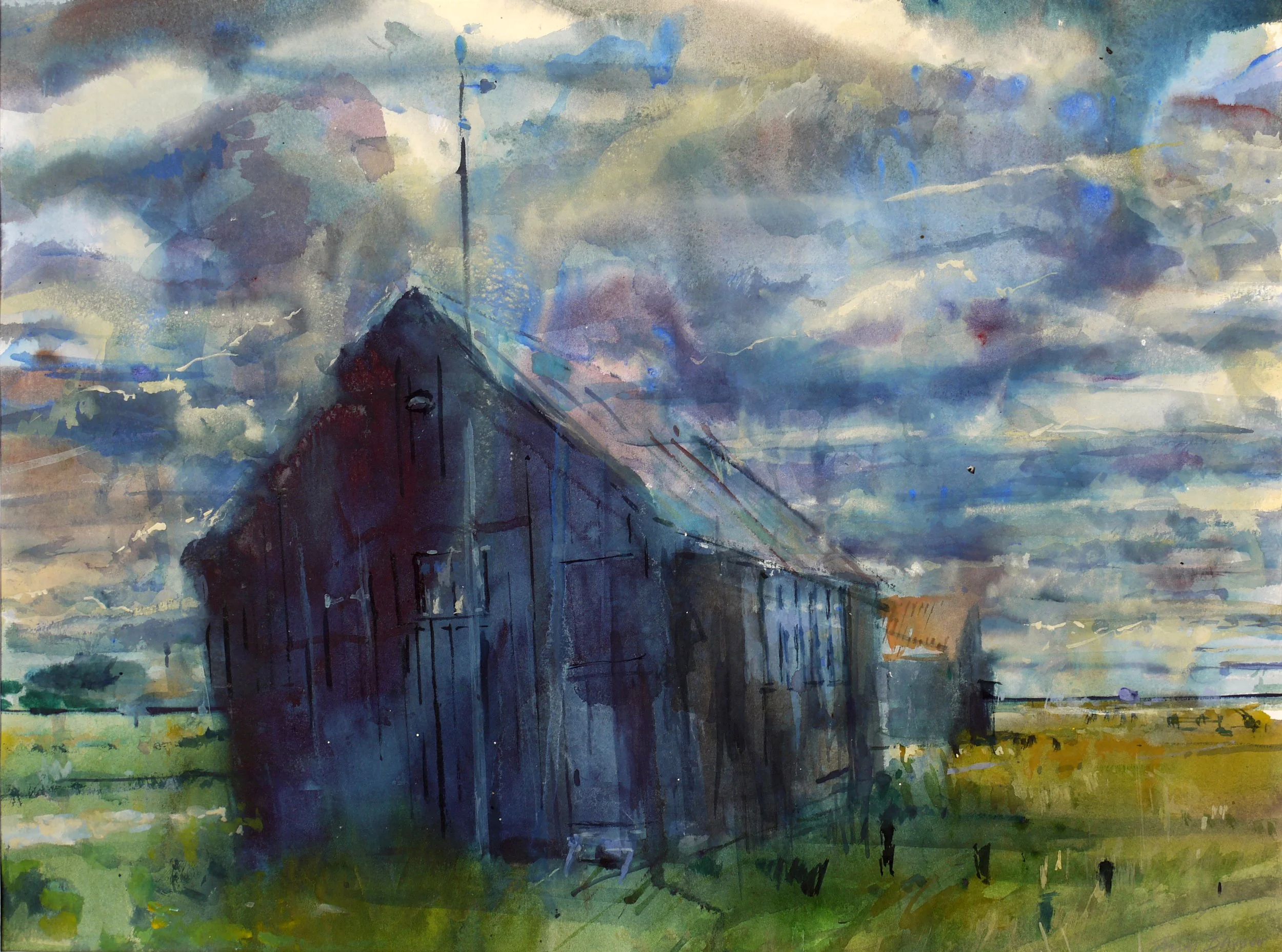 Fishermans Hut, Walberswick - Watercolour