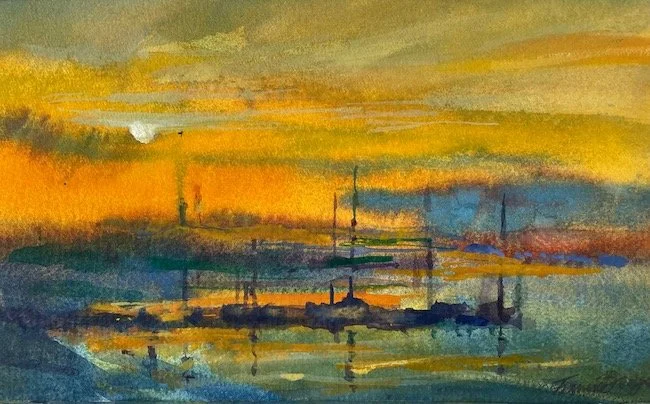 Francis-Bowyer-Twilight-on-the-Blyth-Watercolour-6-x-10-Inches.jpeg