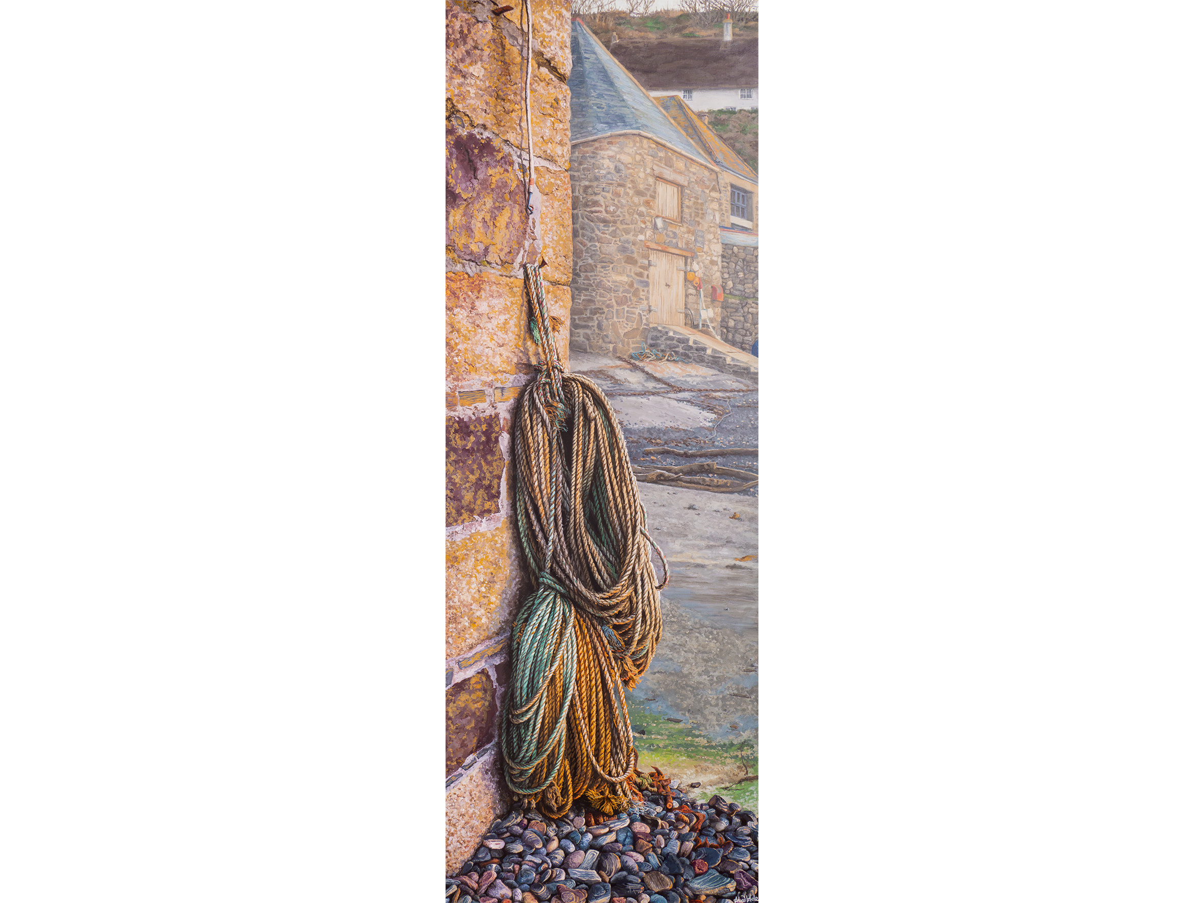 'The Promise of Day, Cadgwith' - Original Acrylic Painting by Alice Hole