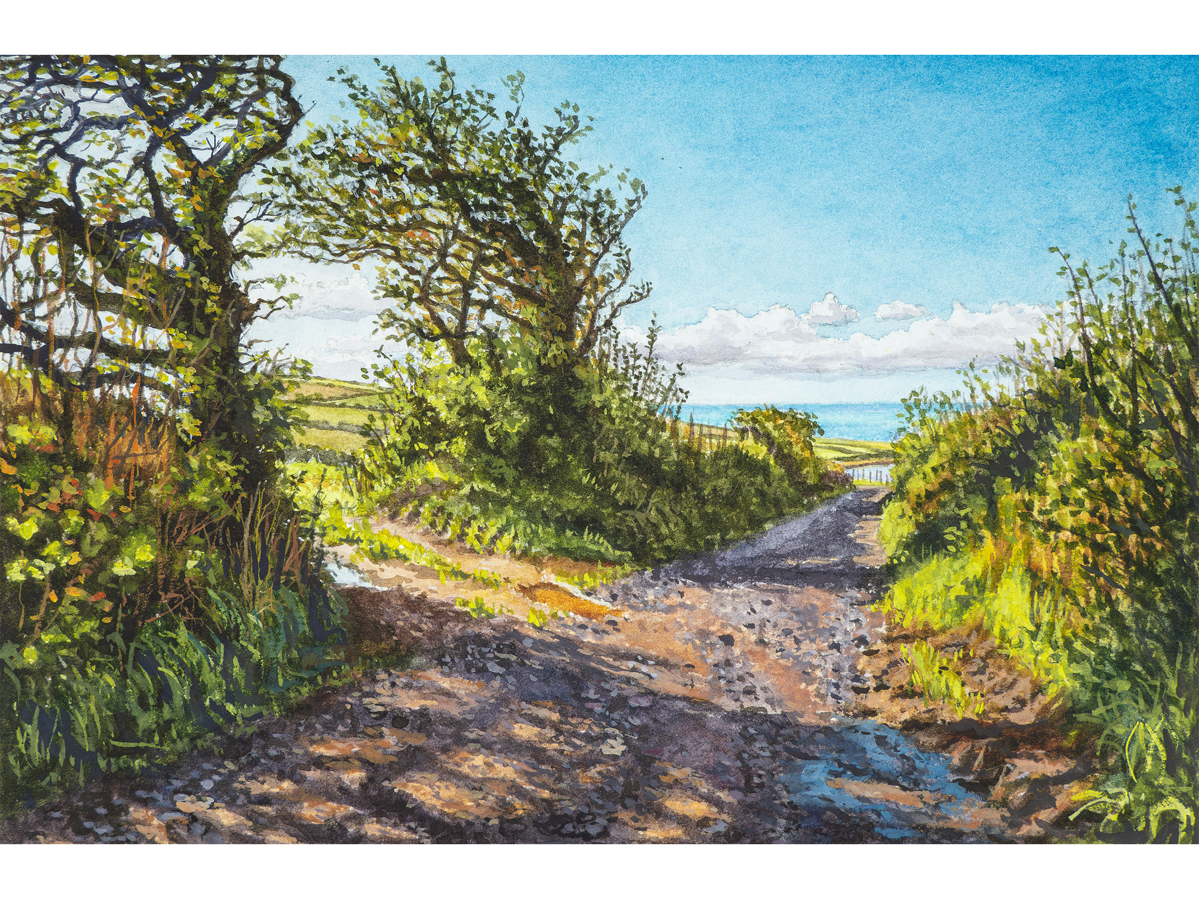 'Penrose Shadows' - Original Watercolour and gouache painting by Alice Hole