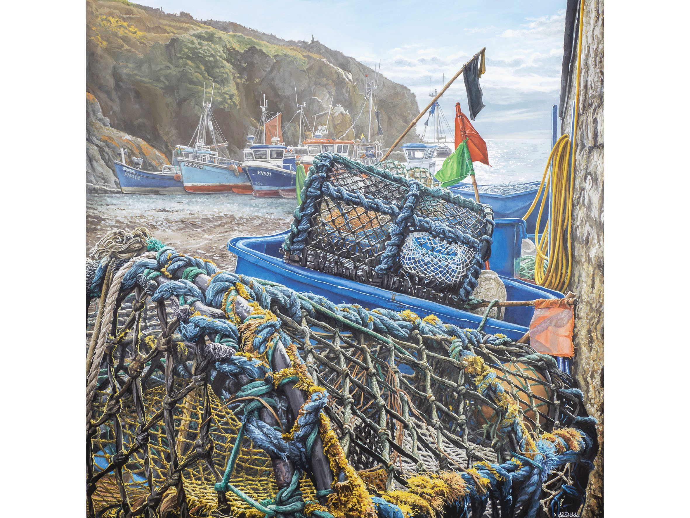 'Cadgwith Creels' - Original Artwork