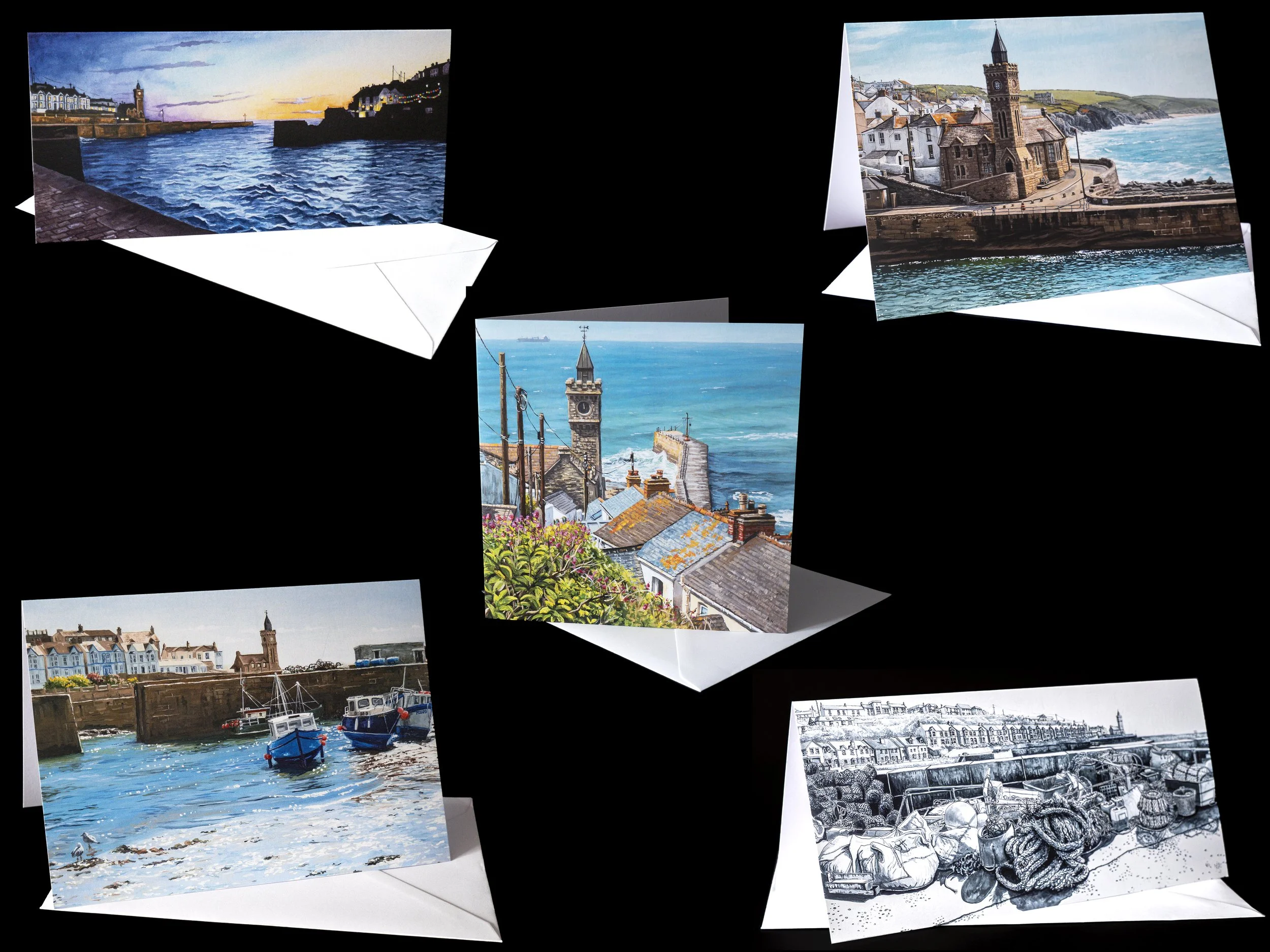 Porthleven Collection - Greetings Cards x 5